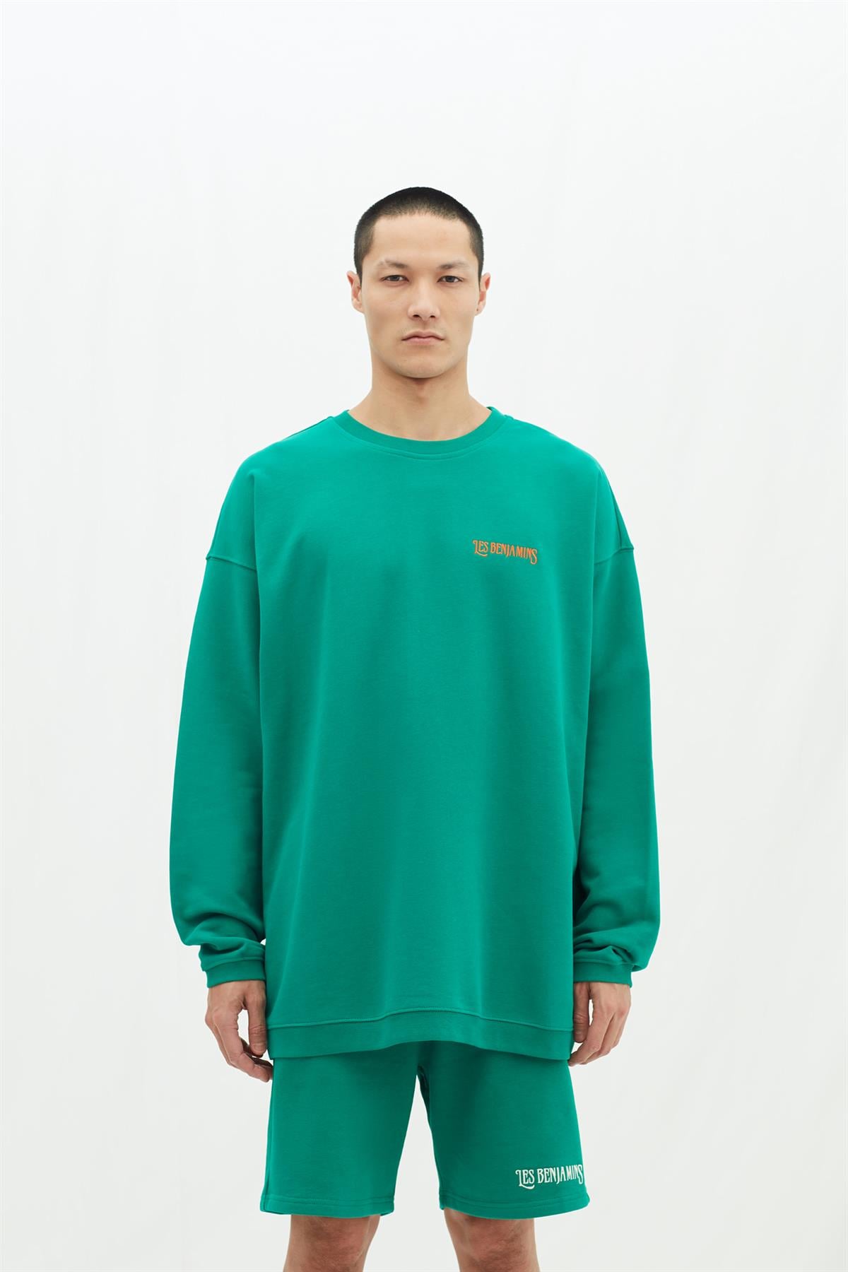 Les BenjaminsArkası Desenli Oversize Sweatshirt