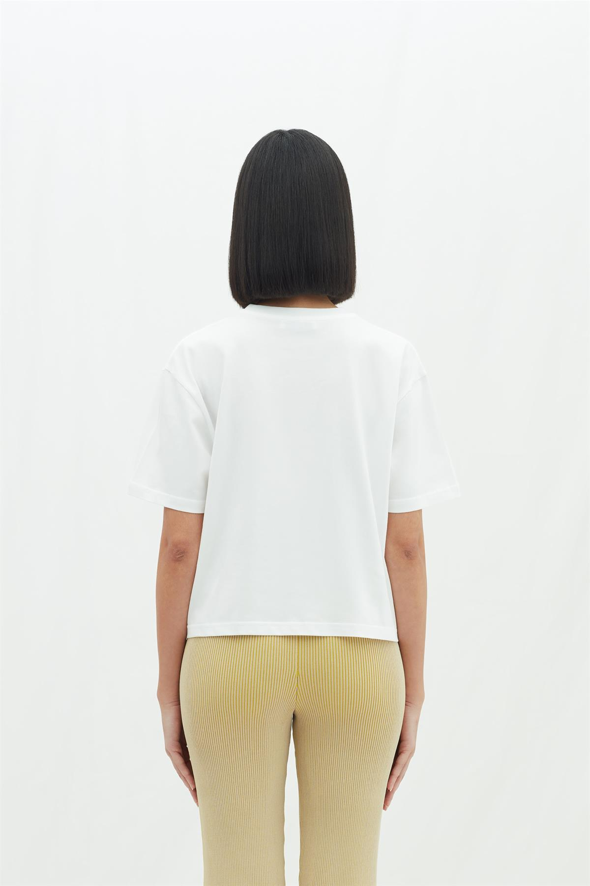 Les BenjaminsBeyaz Basic T-shirt