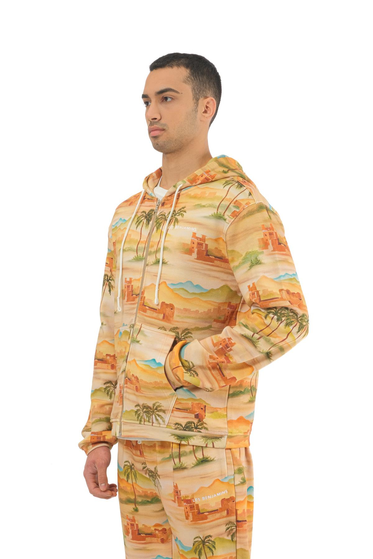 Les BenjaminsDesenli Fermuarlı Sweatshirt