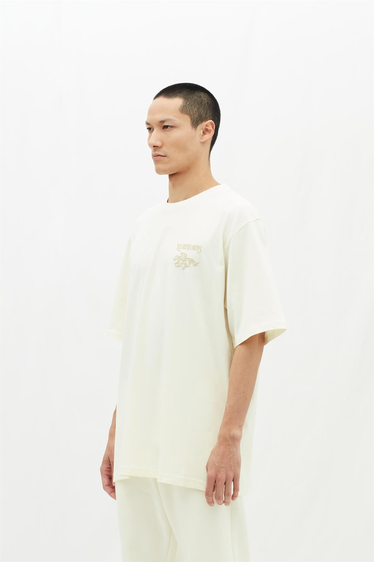 Les BenjaminsEkru Oversize Erkek T-shirt