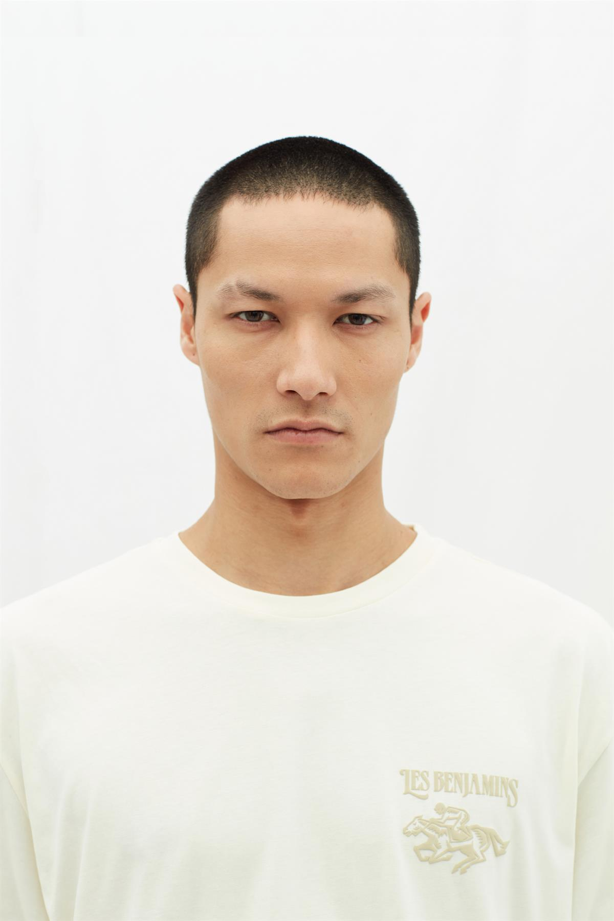 Les BenjaminsEkru Oversize Erkek T-shirt