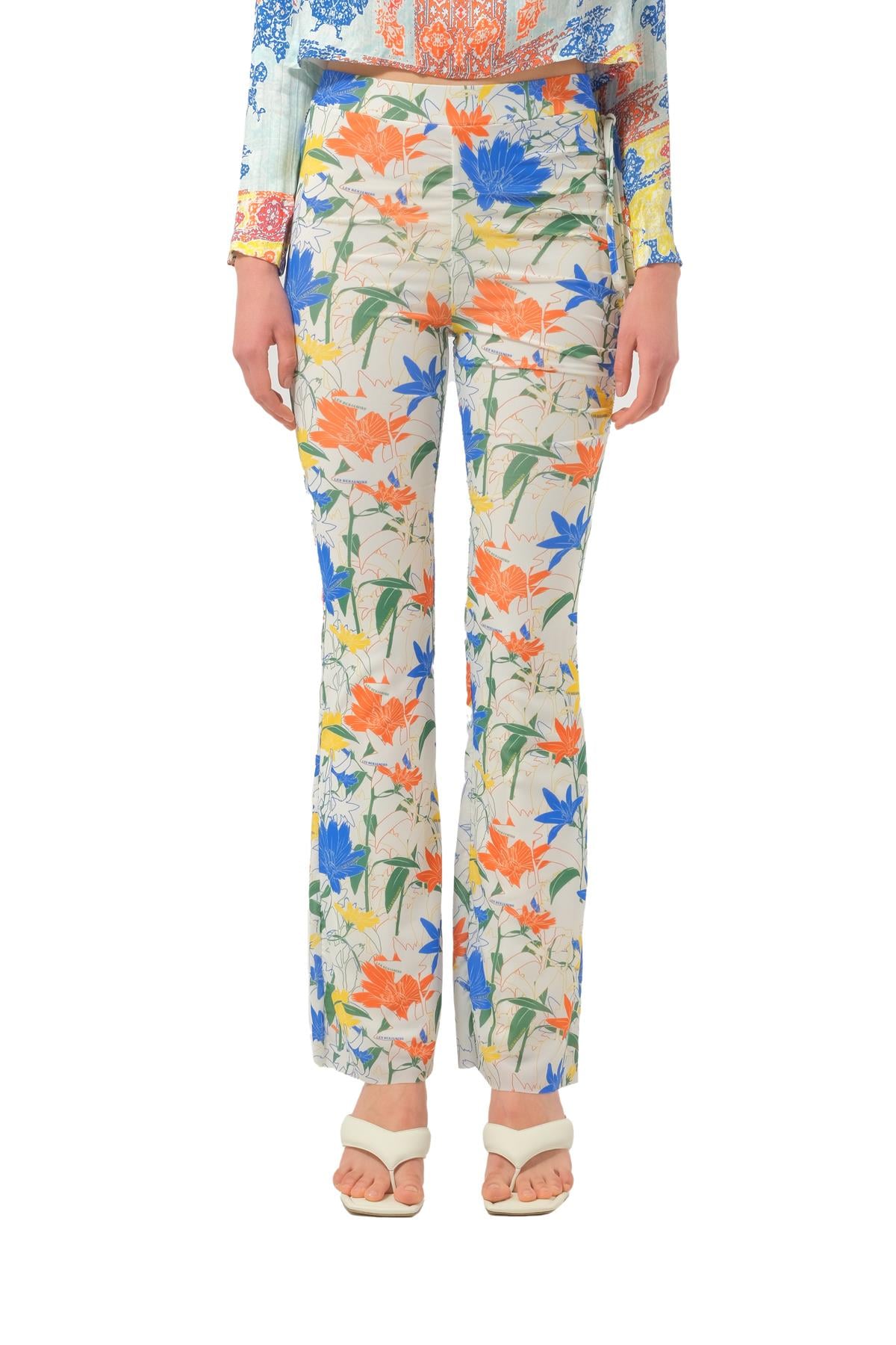 Les BenjaminsFloral Desen Geniş Paça Pantolon