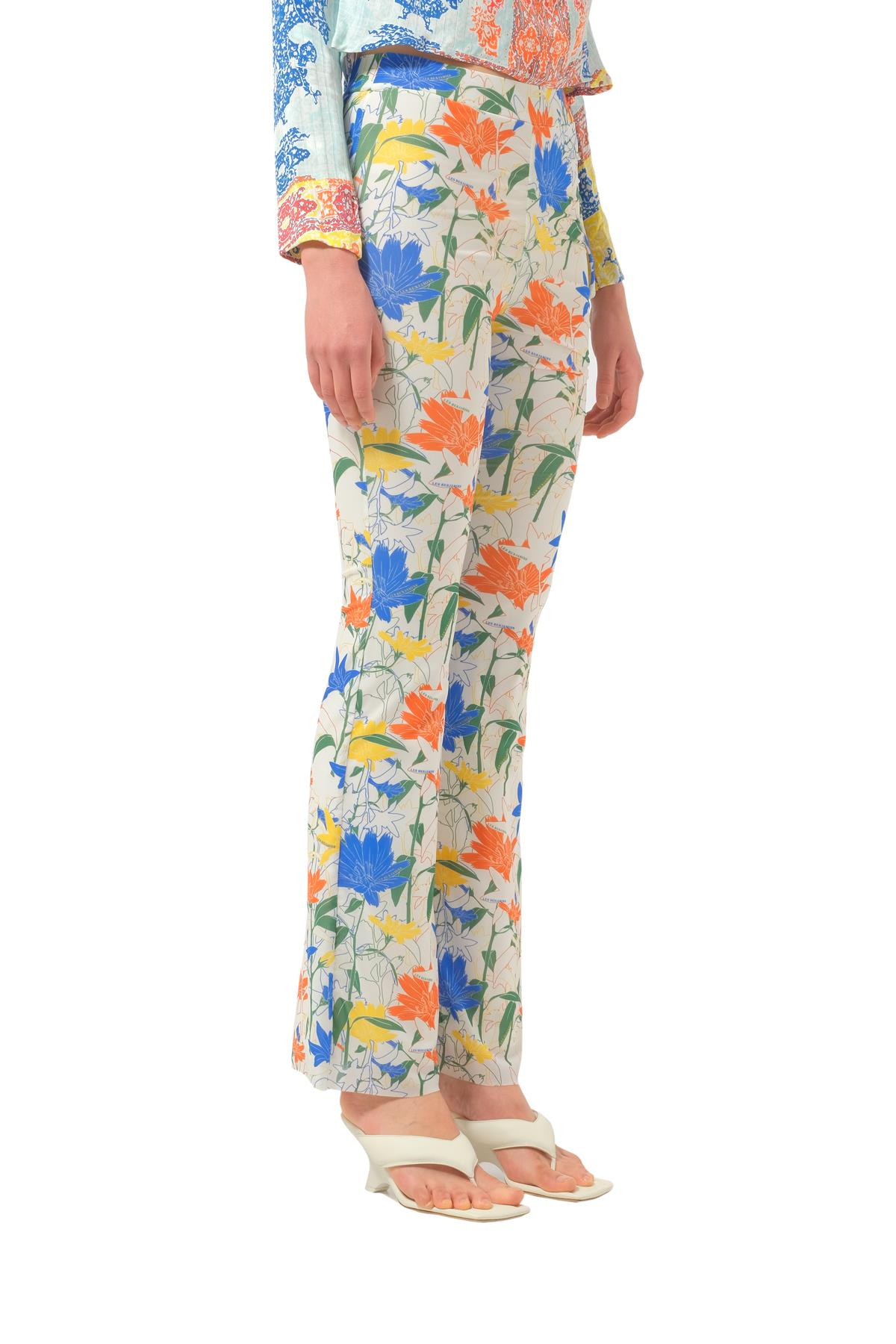 Les BenjaminsFloral Desen Geniş Paça Pantolon