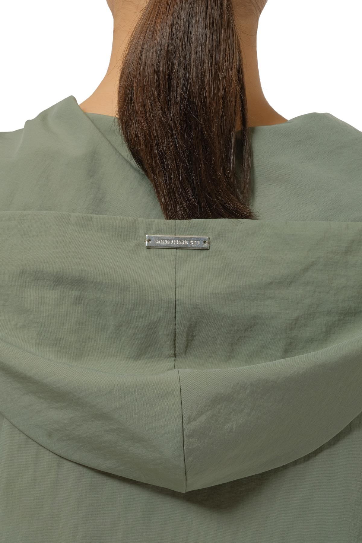 Les BenjaminsHaki Kapüşonlu Oversize Elbise