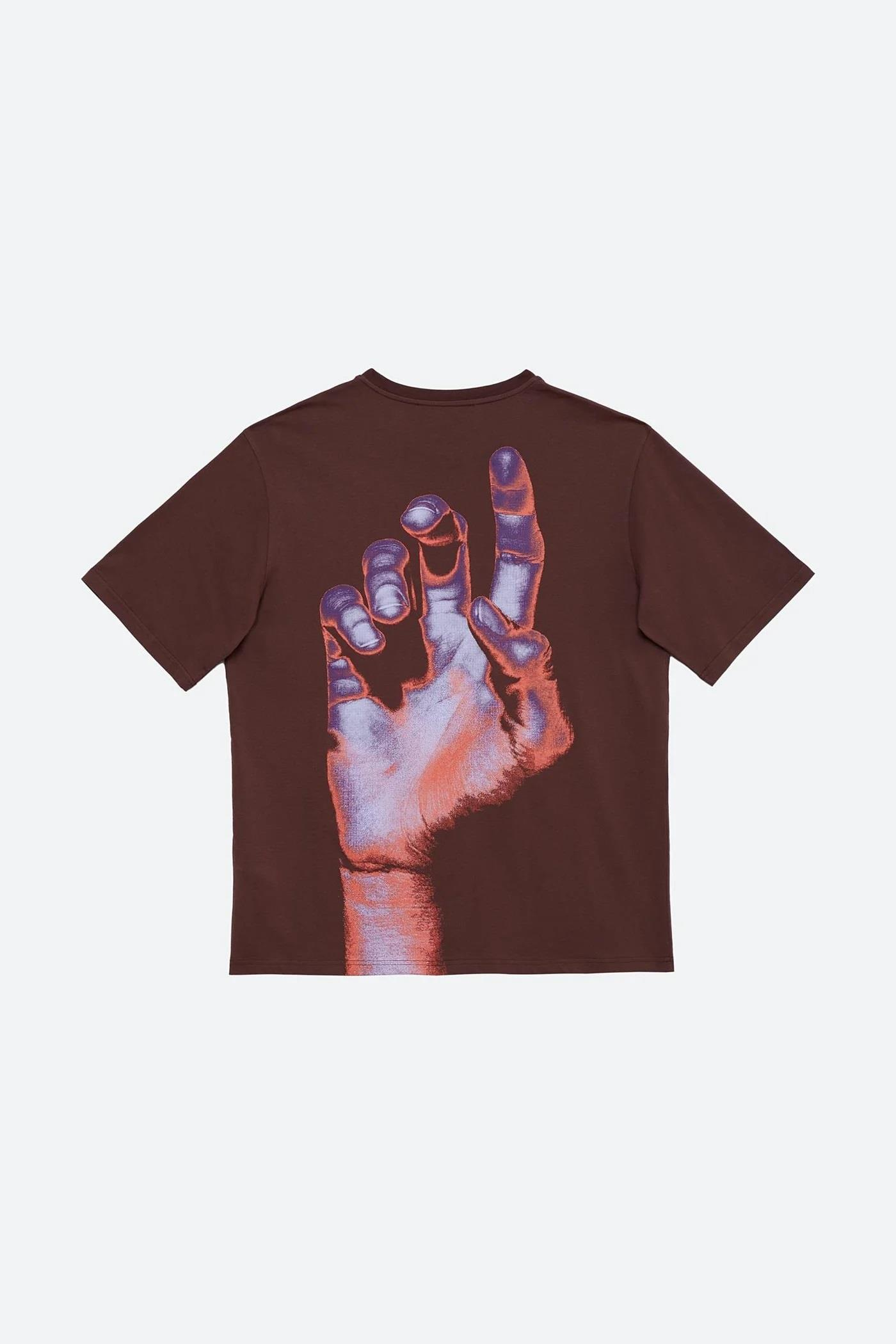 Les BenjaminsLogo Detay Bordo Oversize Erkek T-shirt
