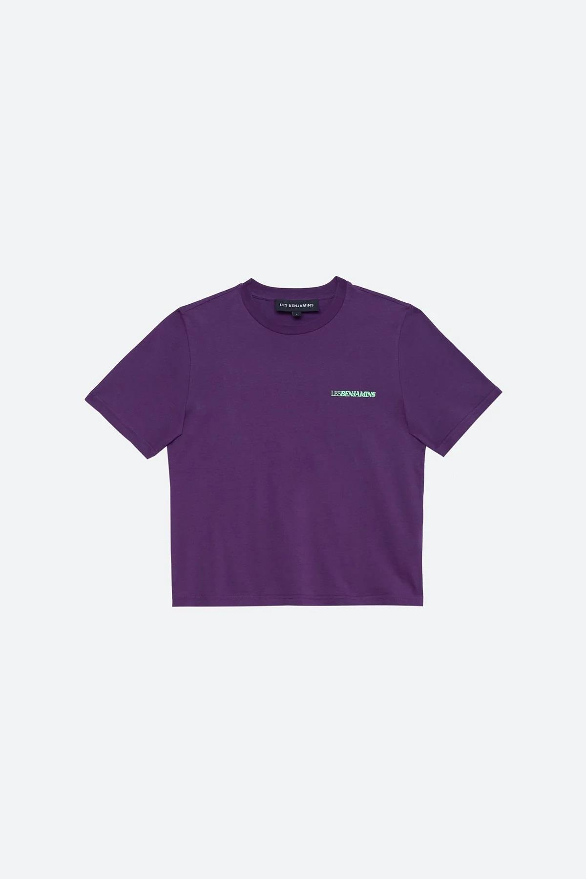 Les BenjaminsLogo Detay Mor T-shirt