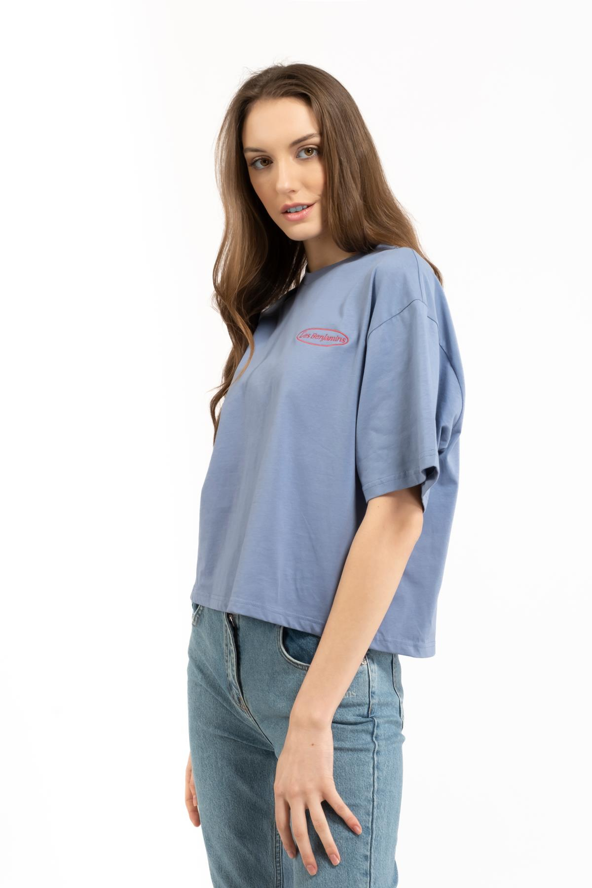 Les BenjaminsOversize Mavi T-shirt