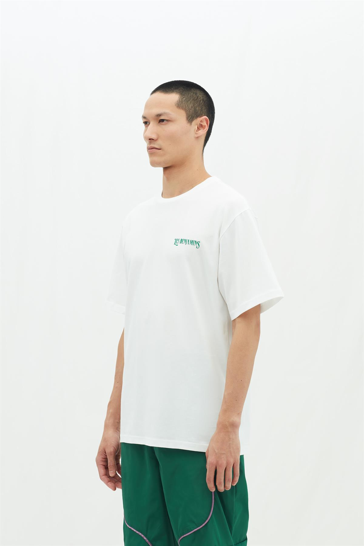 Les BenjaminsYeşil Desenli Erkek T-shirt