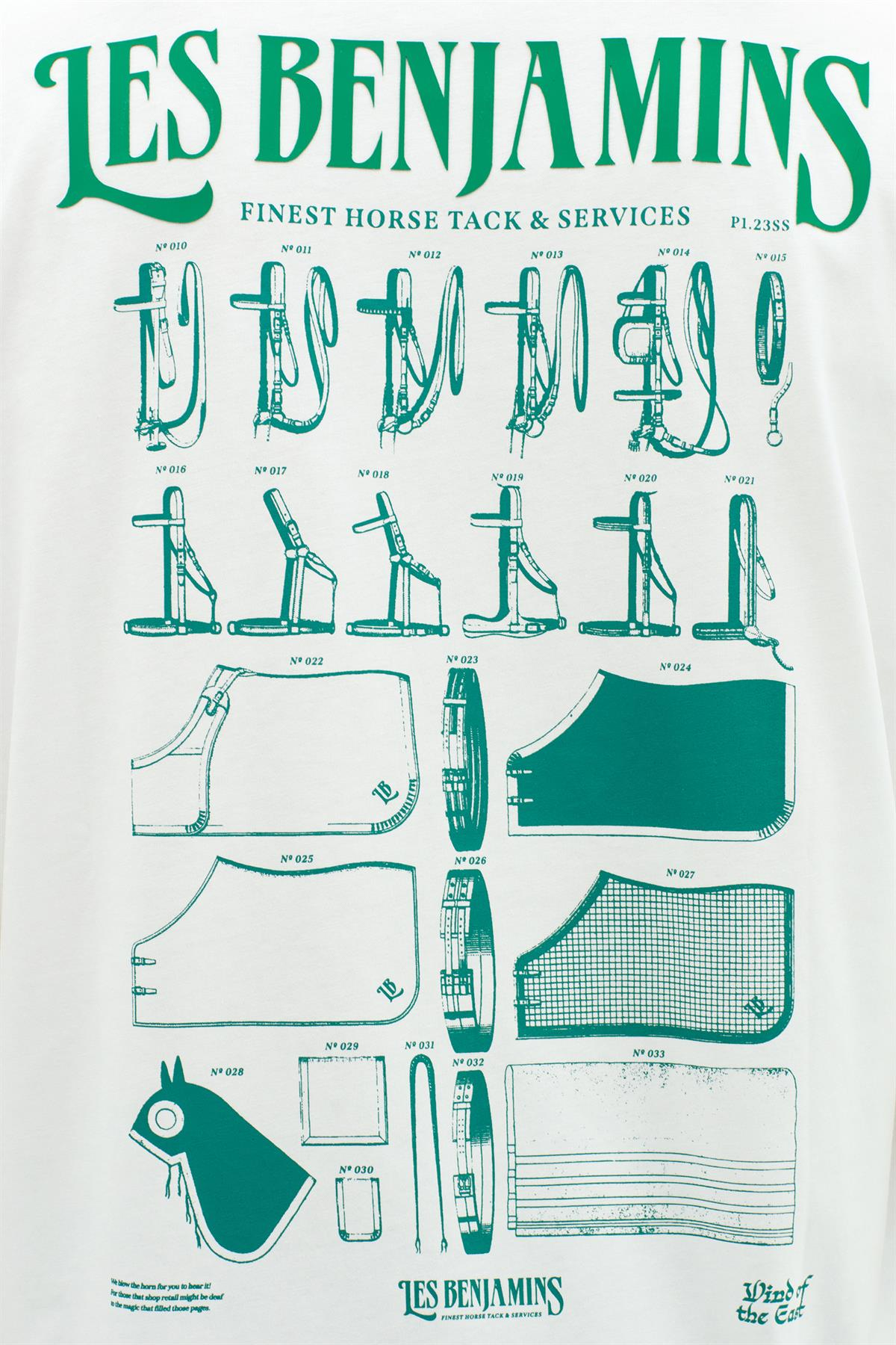 Les BenjaminsYeşil Desenli Erkek T-shirt