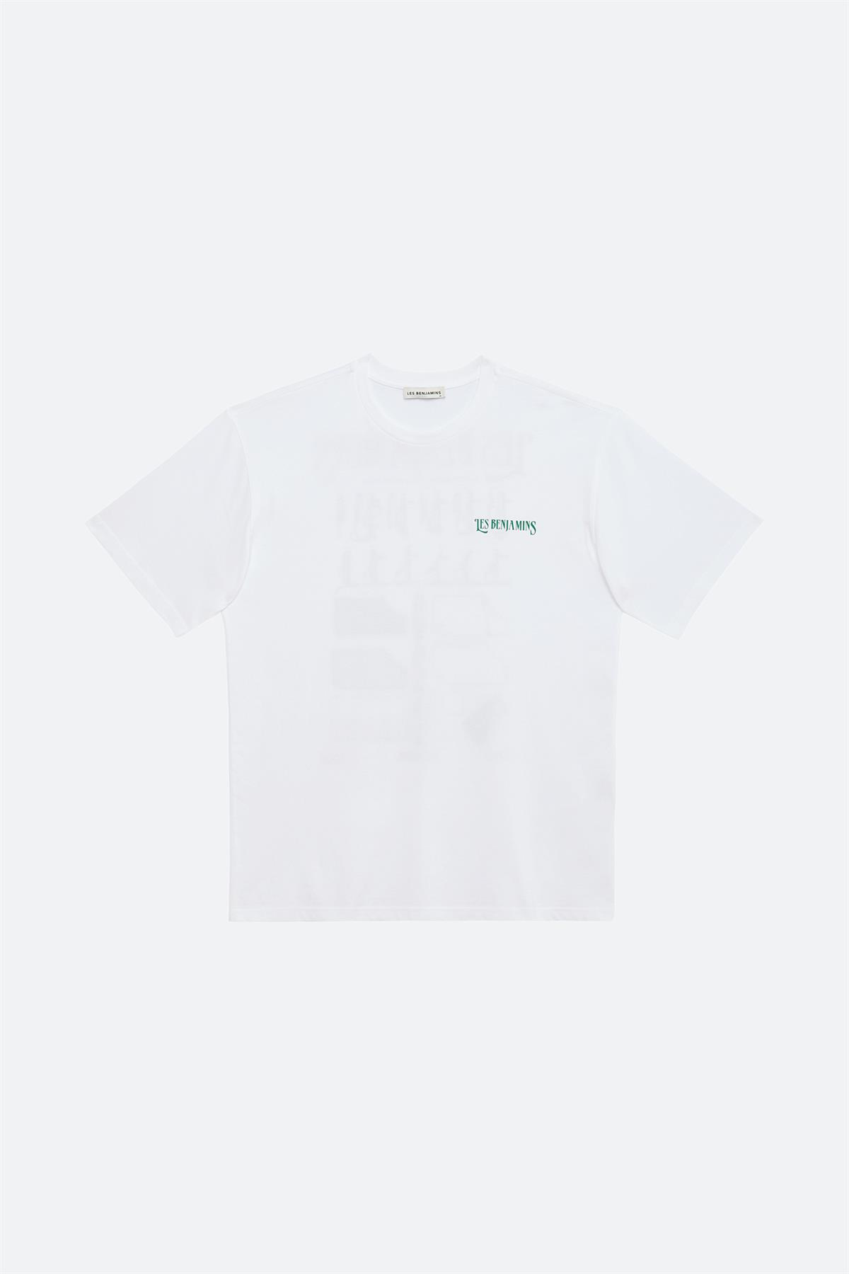 Les BenjaminsYeşil Desenli Erkek T-shirt