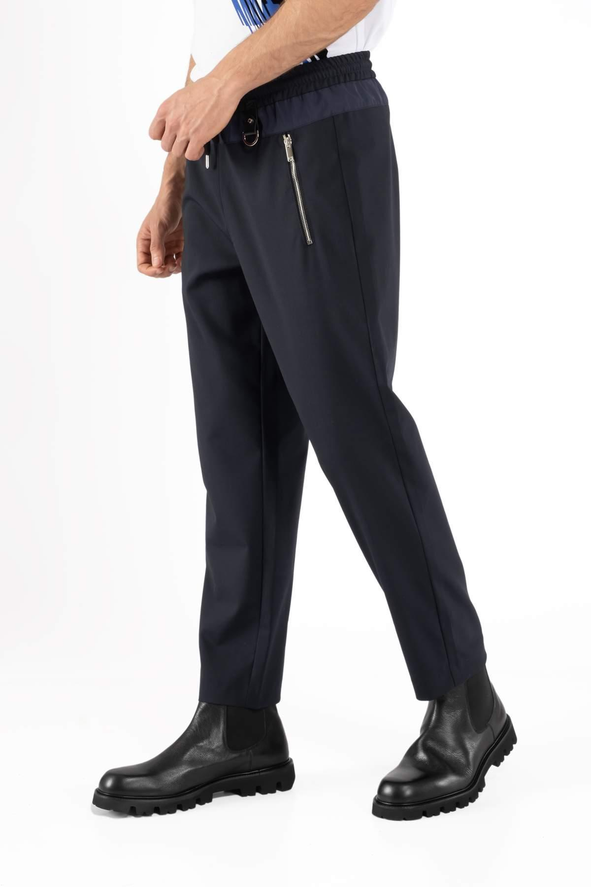 Les HommesMetal Detaylı Lacivert Jogger Pantolon