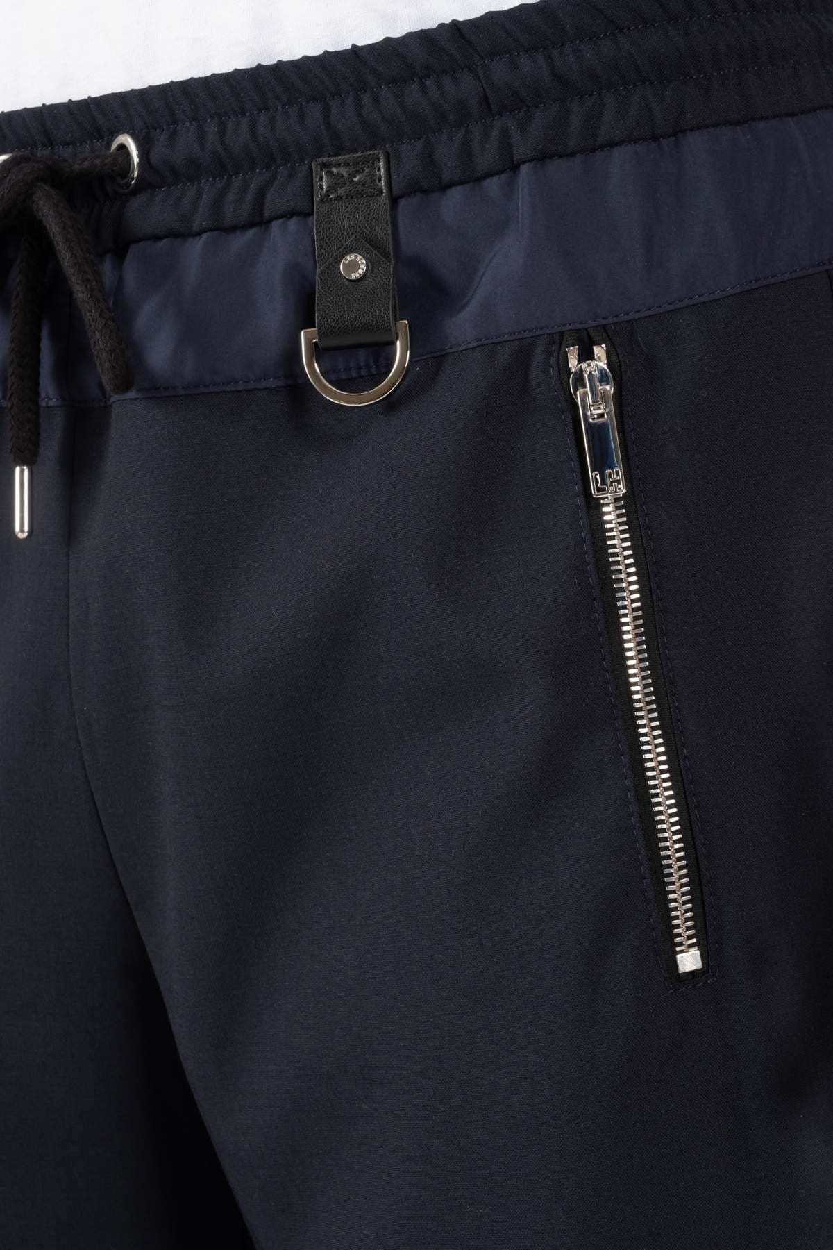 Les HommesMetal Detaylı Lacivert Jogger Pantolon