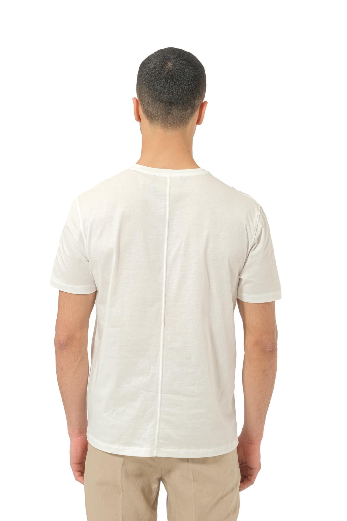 LimitatoLogo Detay Beyaz T-shirt