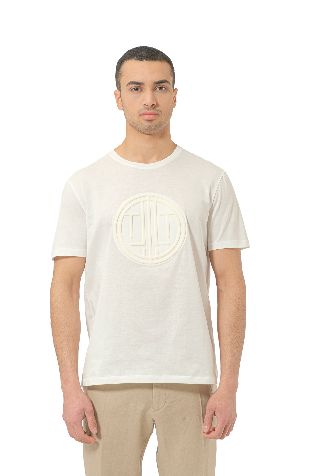 LimitatoLogo Detay Beyaz T-shirt