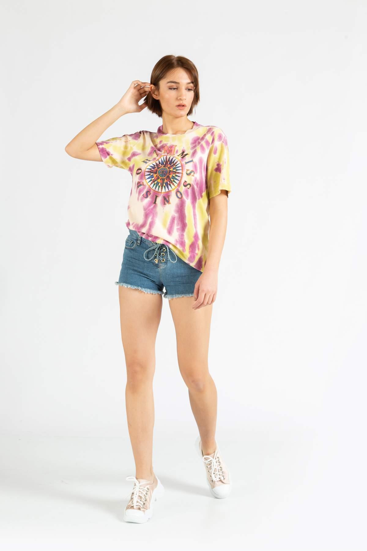 M MissoniM MISSONI Sıfır Yaka Geniş Kesim T-Shirt