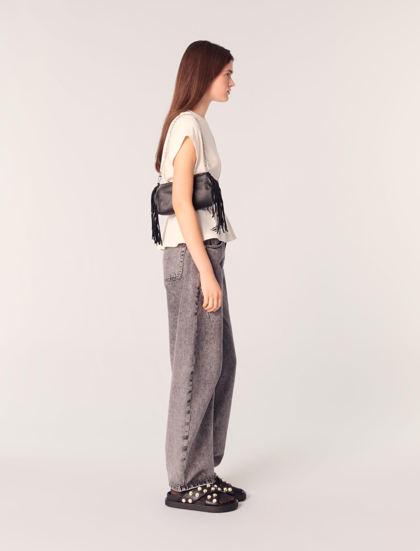 MajeBeyaz Peplum T-shirt