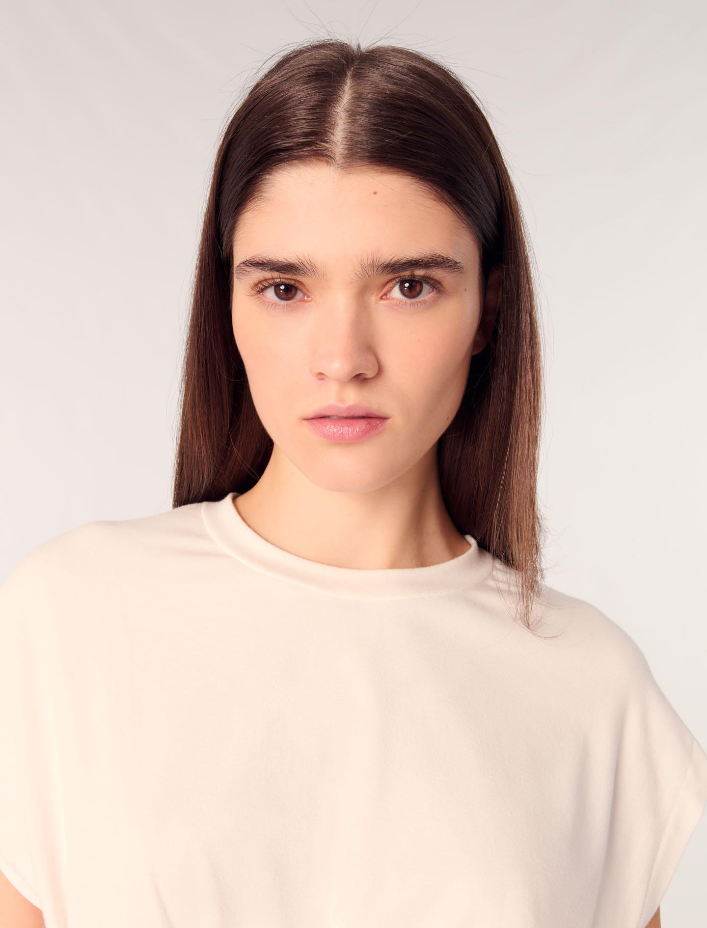 MajeBeyaz Peplum T-shirt