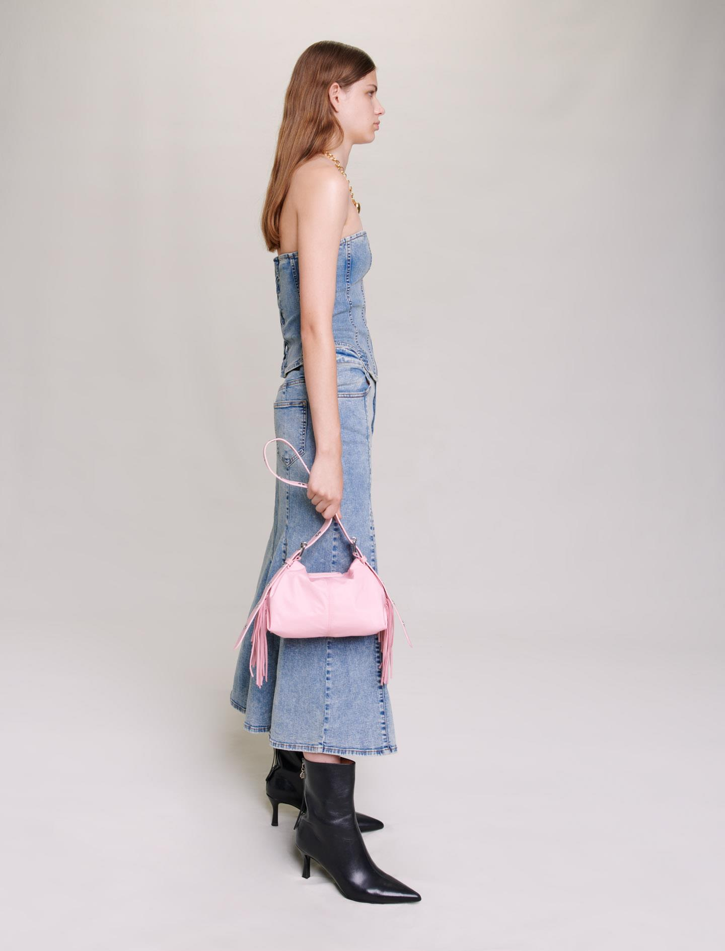 MajeKorse Formlu Denim Büstiyer
