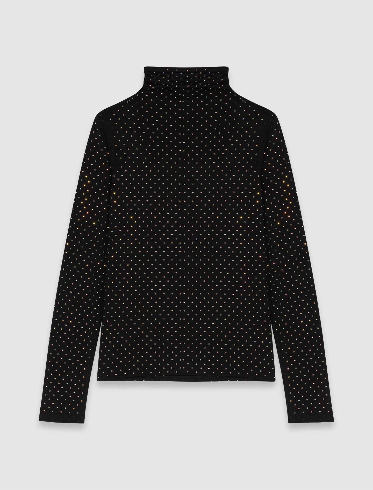 MajeTaşlı Boğazlı Bluz