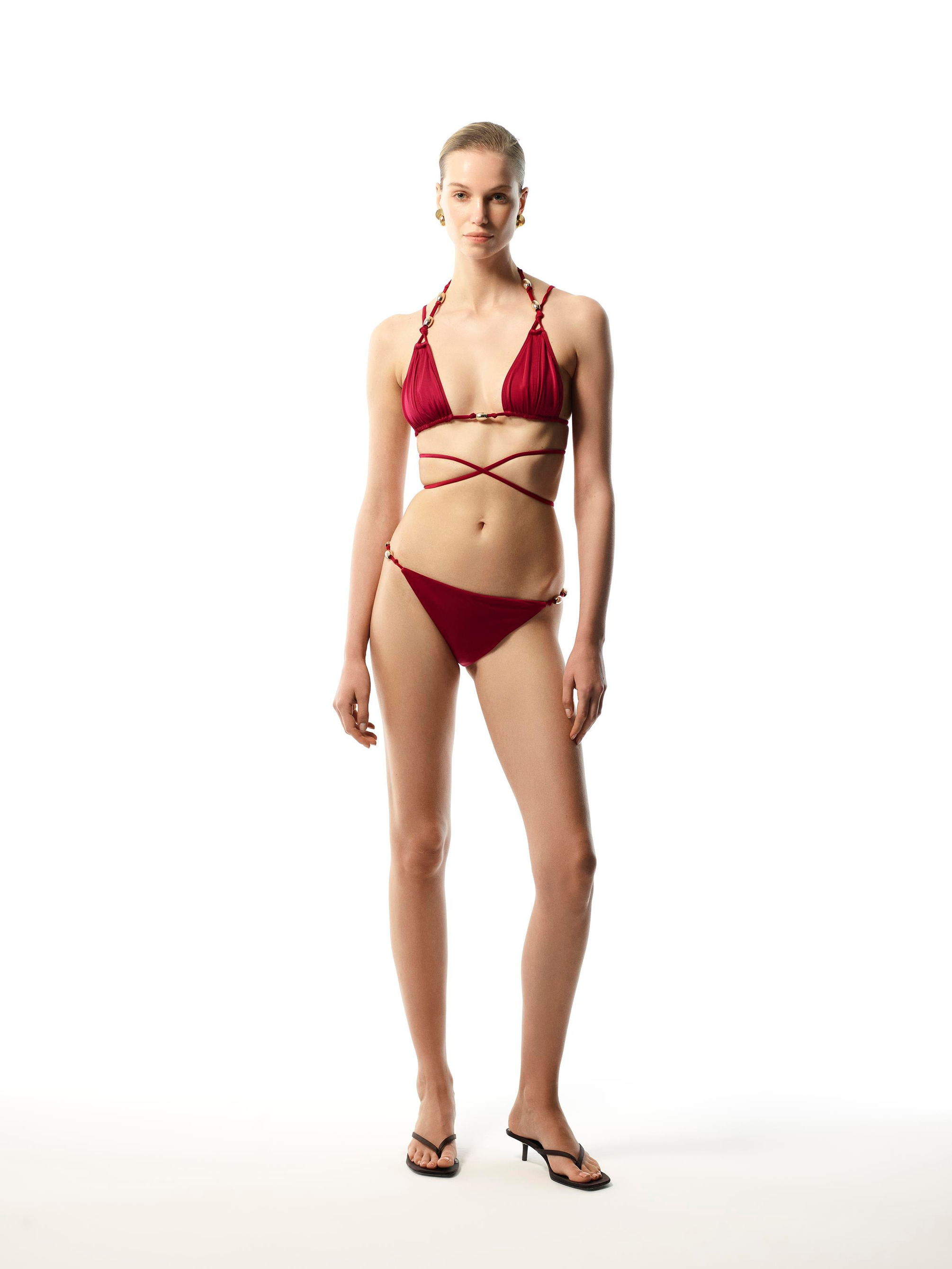 MaliluhaAPRICATE Bordo Bikini Set