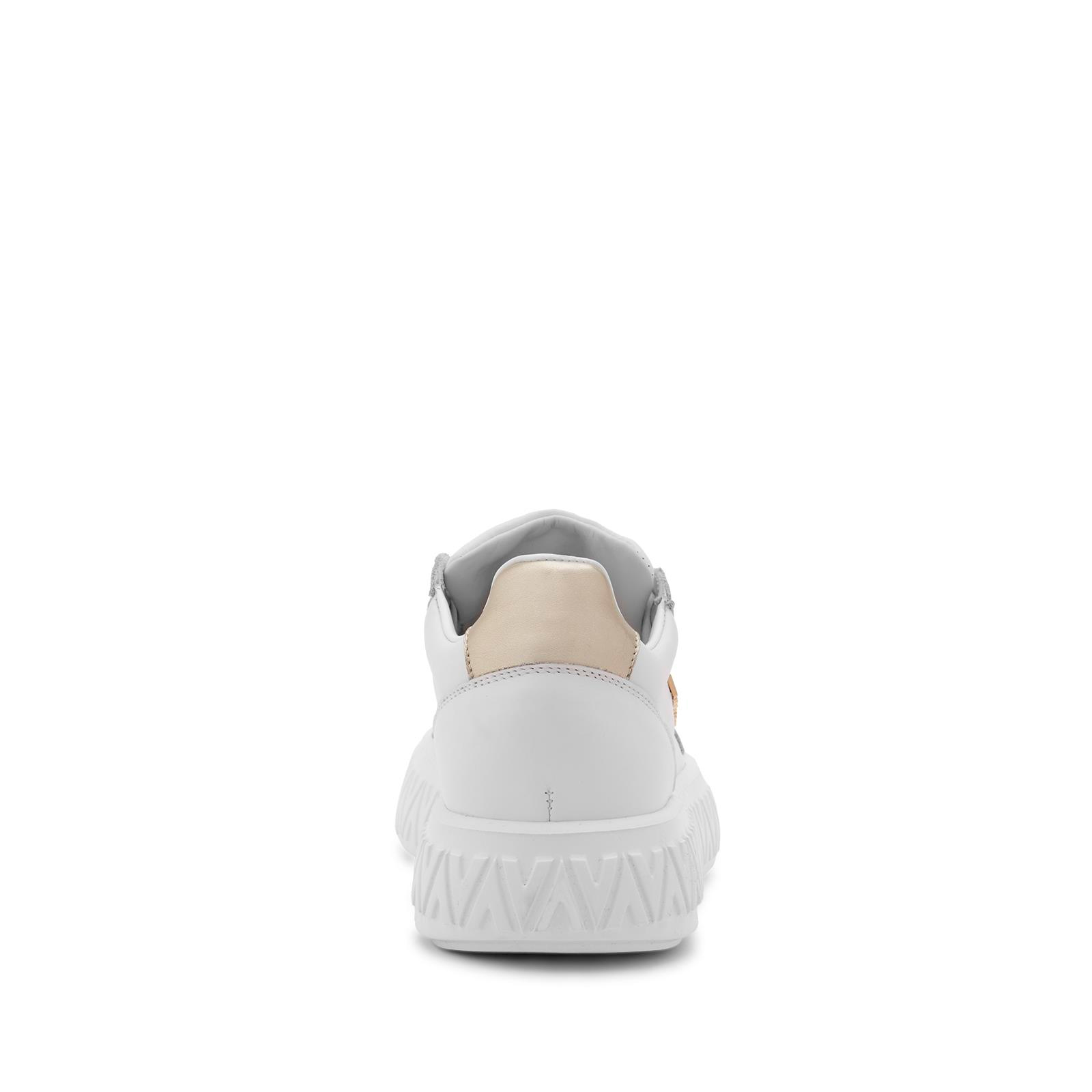 Mario ValentinoMetalik Detaylı Deri Beyaz Sneaker