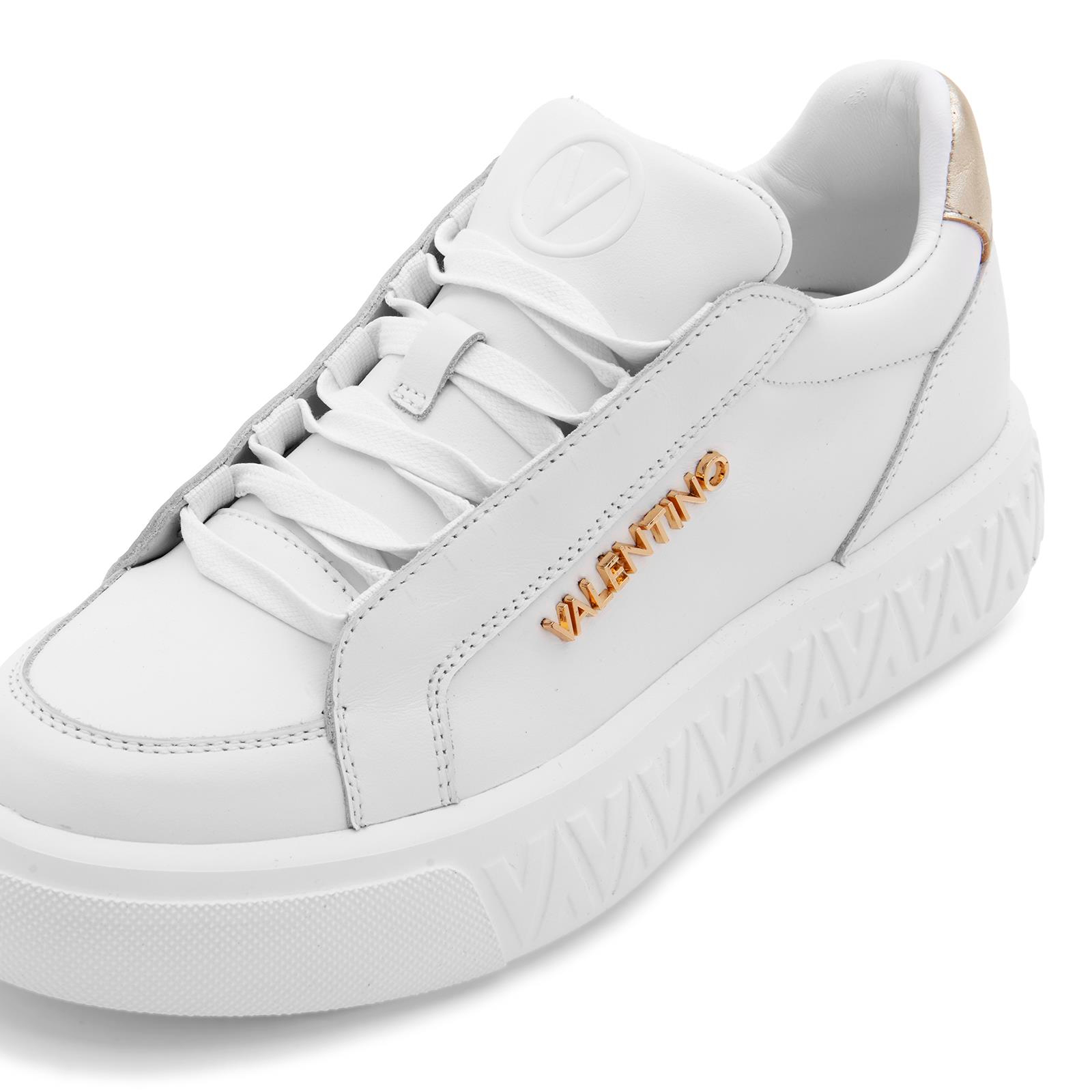 Mario ValentinoMetalik Detaylı Deri Beyaz Sneaker