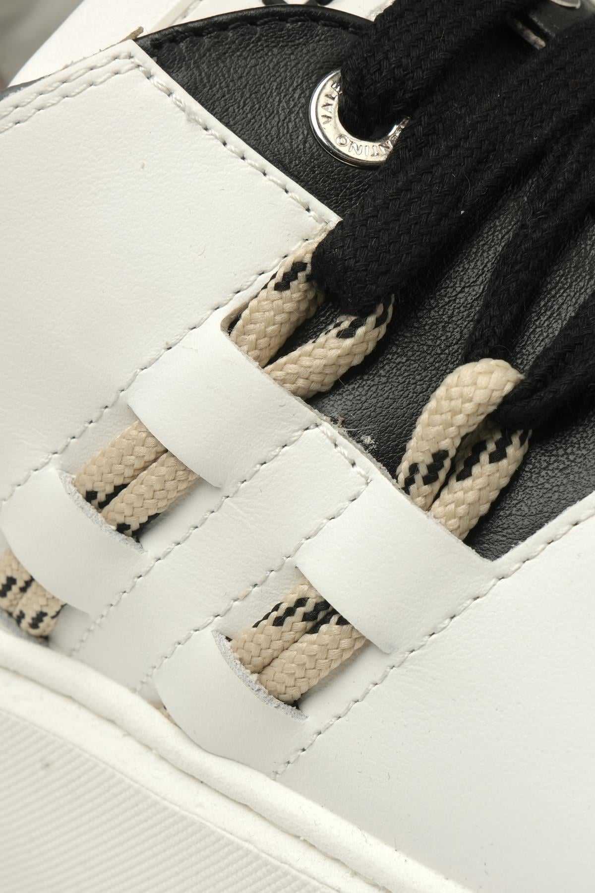 Mario ValentinoPlatform Taban Beyaz Erkek Sneaker