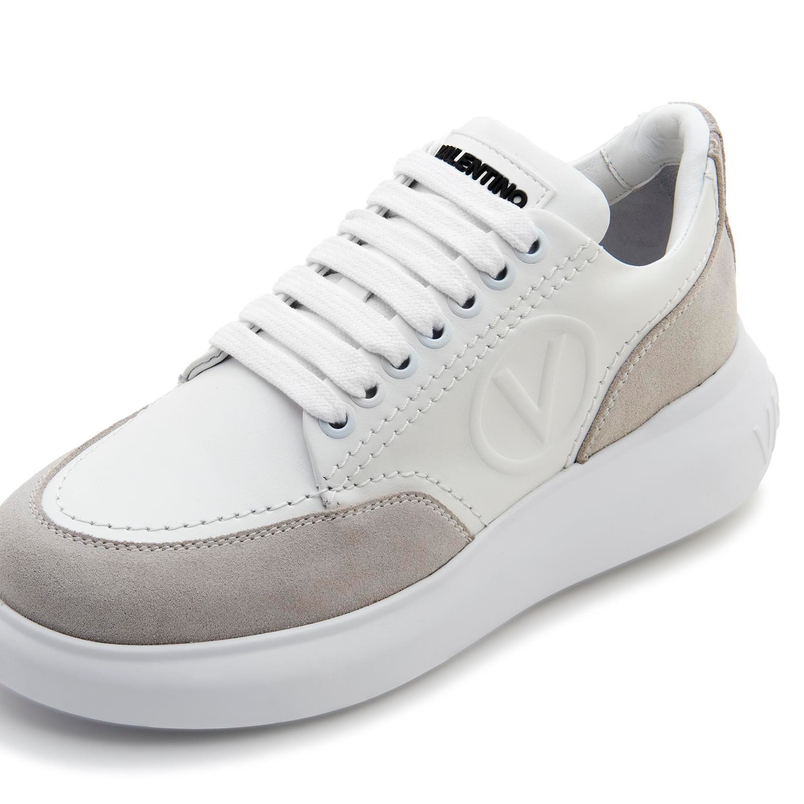 Mario ValentinoSüet Geçişli Beyaz Erkek Sneaker