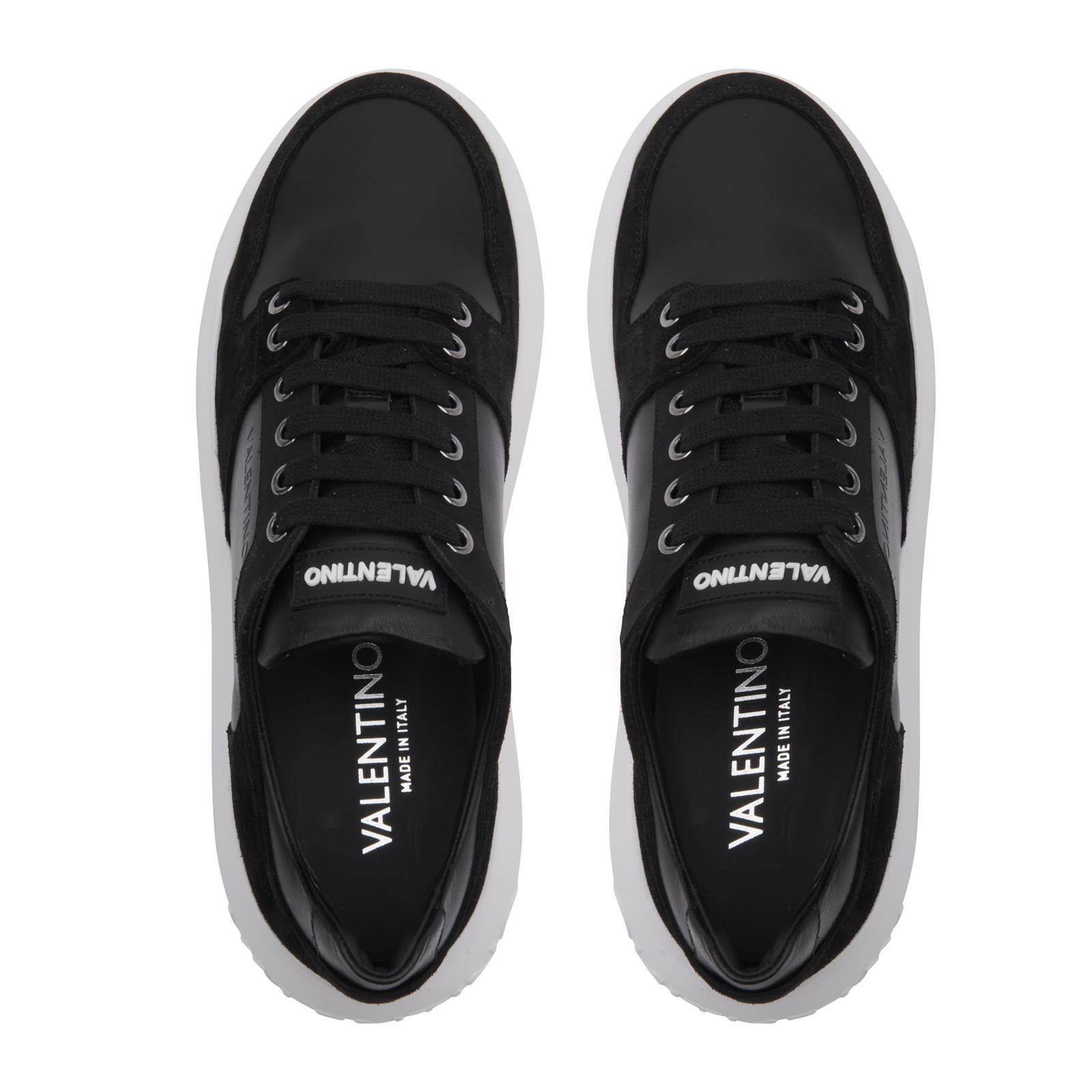 Mario ValentinoSüet Geçişli Siyah Erkek Sneaker