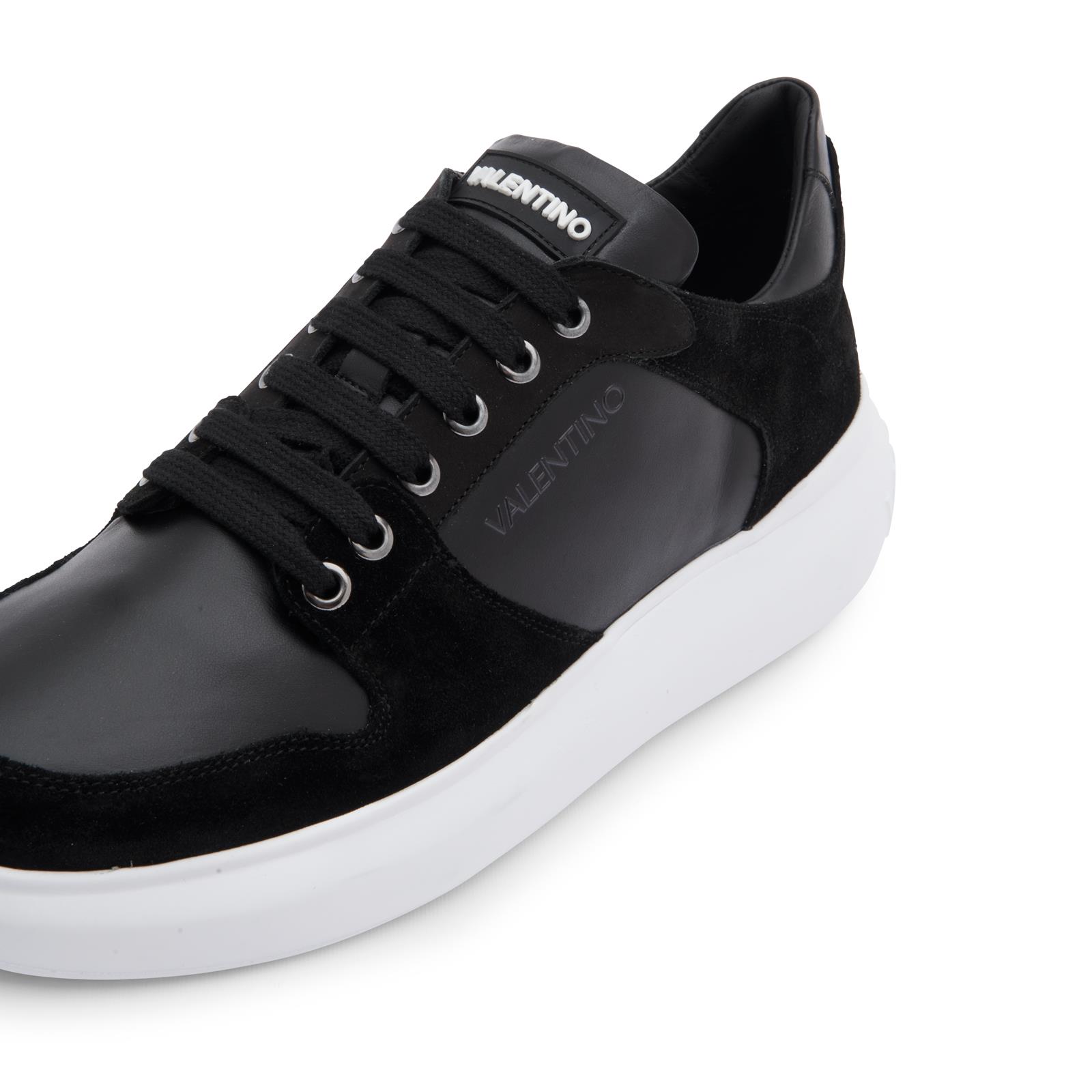 Mario ValentinoSüet Geçişli Siyah Erkek Sneaker