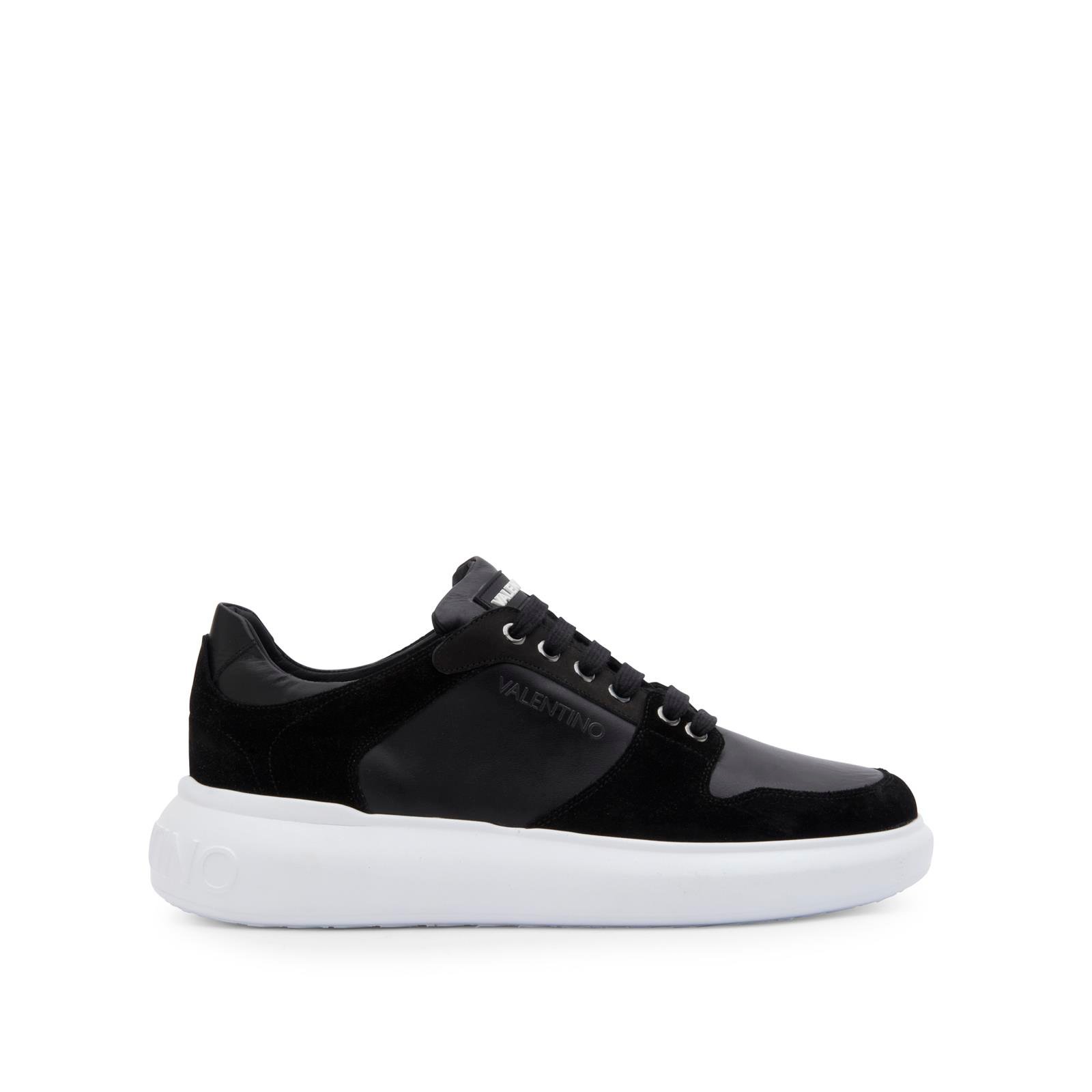 Mario ValentinoSüet Geçişli Siyah Erkek Sneaker