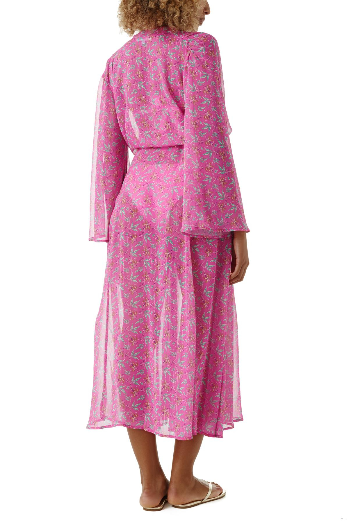 Melissa OdabashPembe Floral Desen Kaftan