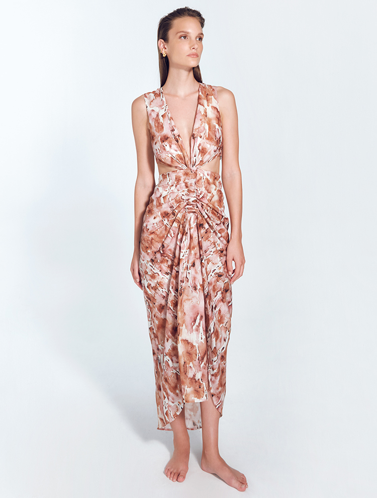 MoevaAdelice Floral Desen Elbise
