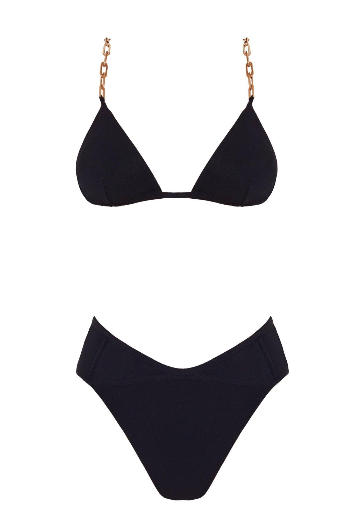 MoevaSiyah Yüksek Bel Bikini Altı