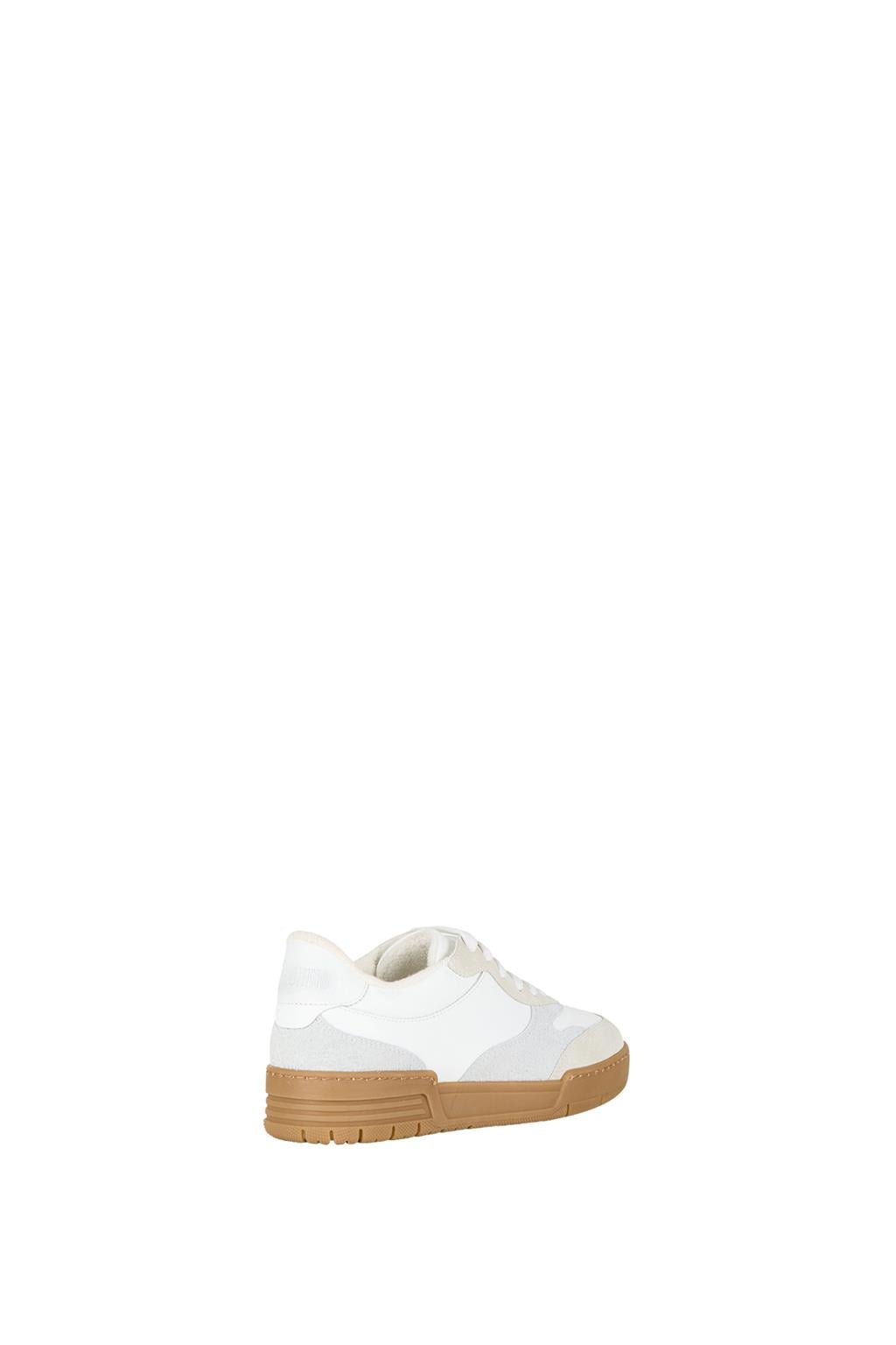 Moschino ShoesGri Süet Geçişli Beyaz Sneaker