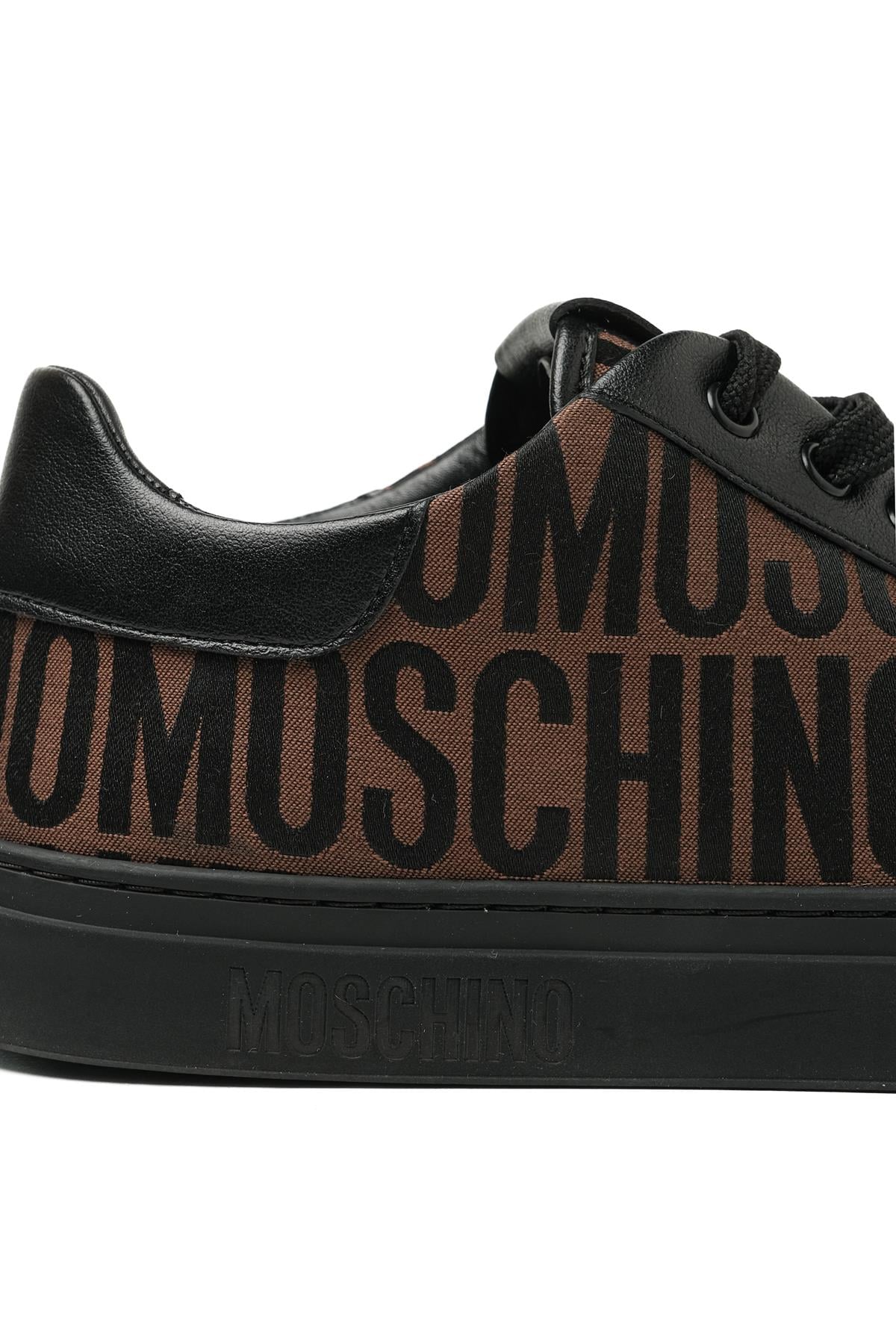Moschino ShoesKahverengi Logo Erkek Spor Ayakkabı