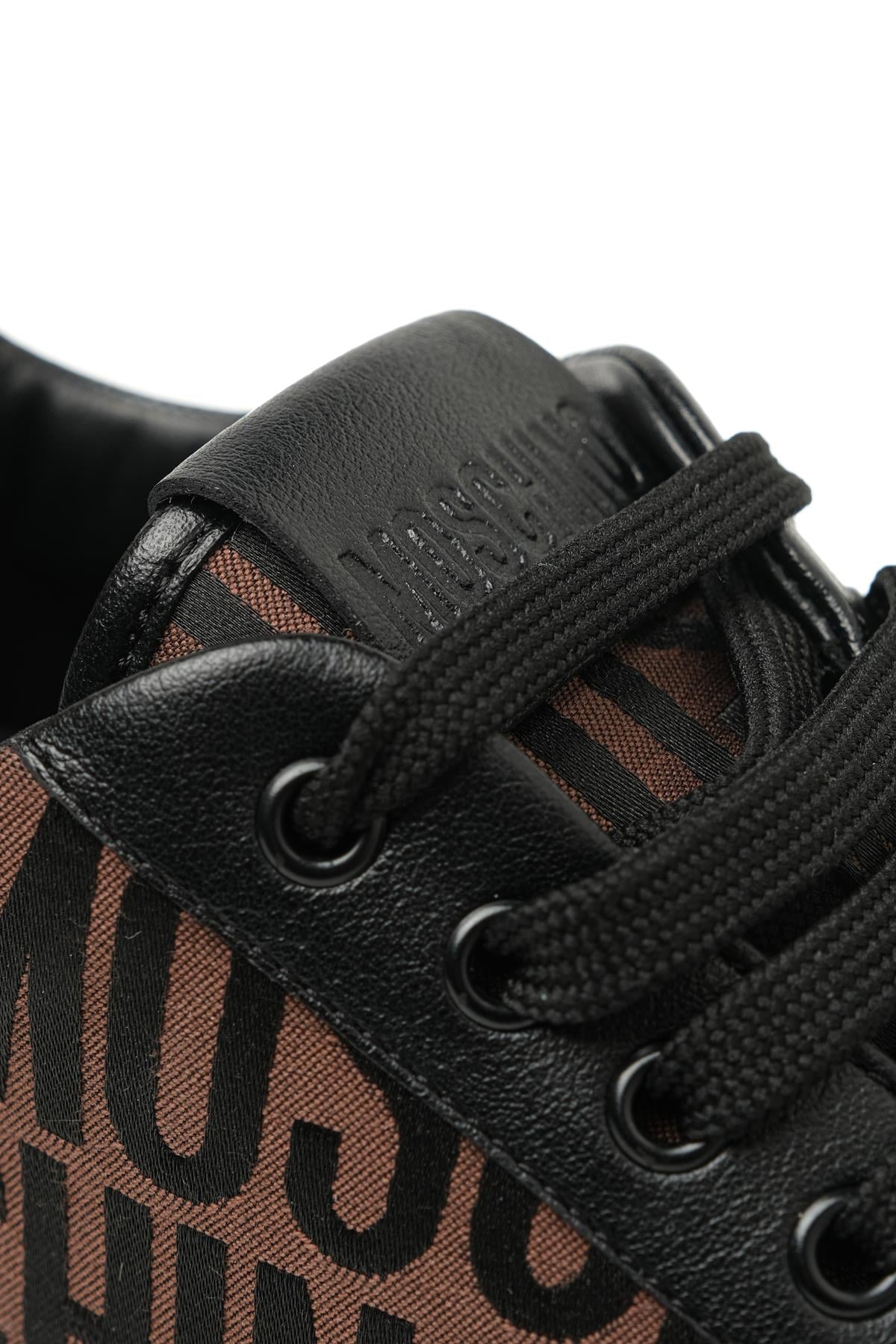 Moschino ShoesKahverengi Logo Erkek Spor Ayakkabı
