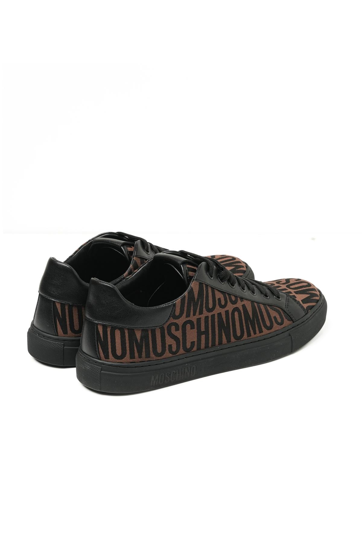 Moschino ShoesKahverengi Logo Erkek Spor Ayakkabı