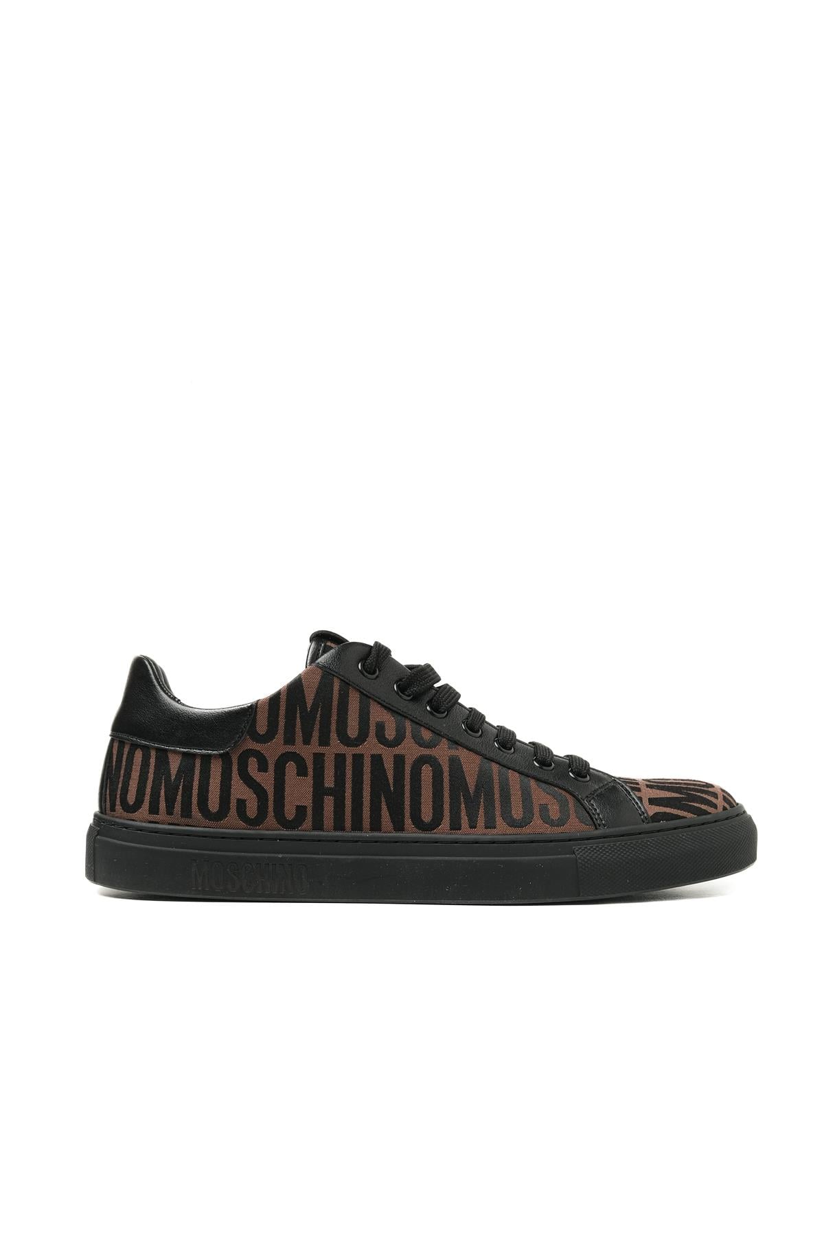 Moschino ShoesKahverengi Logo Erkek Spor Ayakkabı