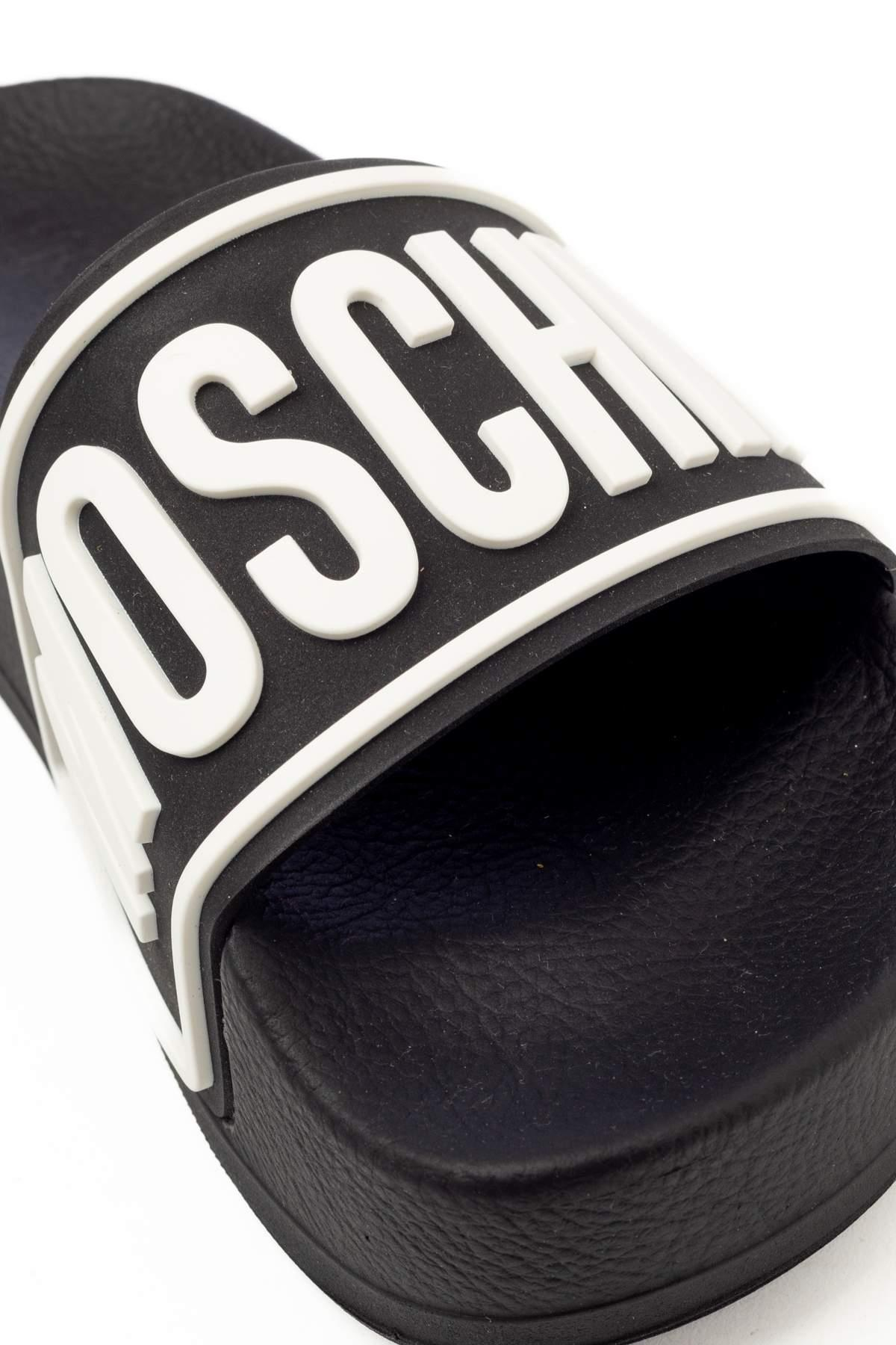 Moschino ShoesLogolu Siyah Kadın Terlik