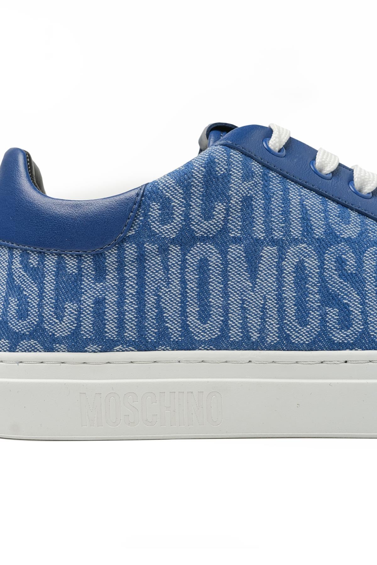 Moschino ShoesMavi Logo Erkek Spor Ayakkabı