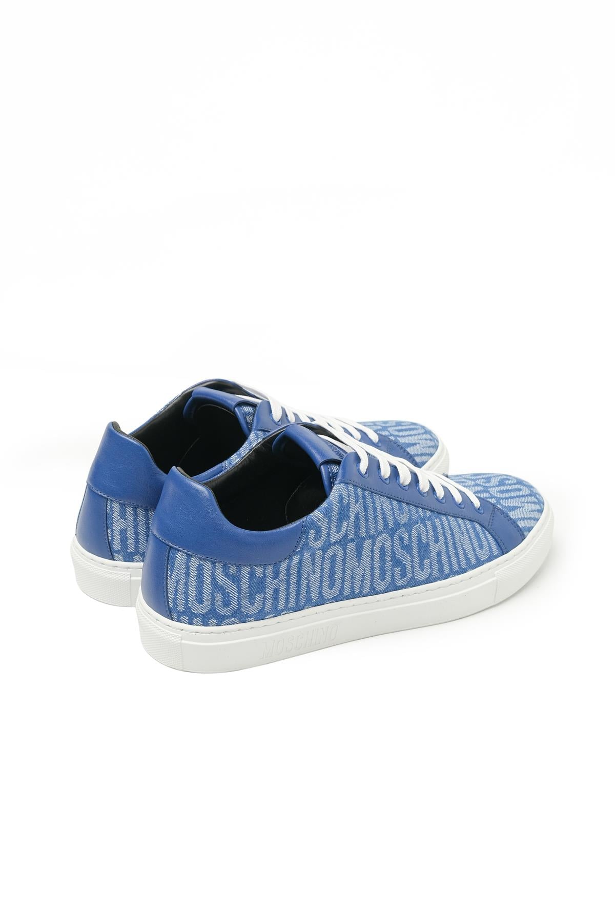 Moschino ShoesMavi Logo Erkek Spor Ayakkabı