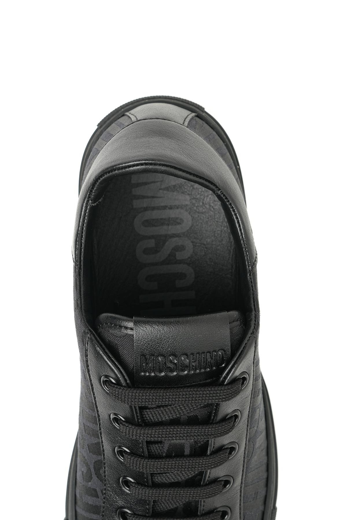 Moschino ShoesSiyah Logo Kadın Spor Ayakkabı