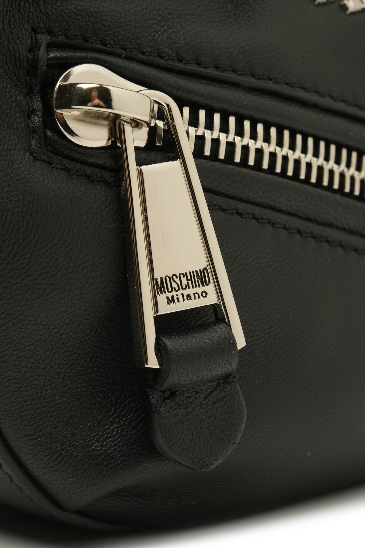 MoschinoFermuar Kapama Detaylı Çanta