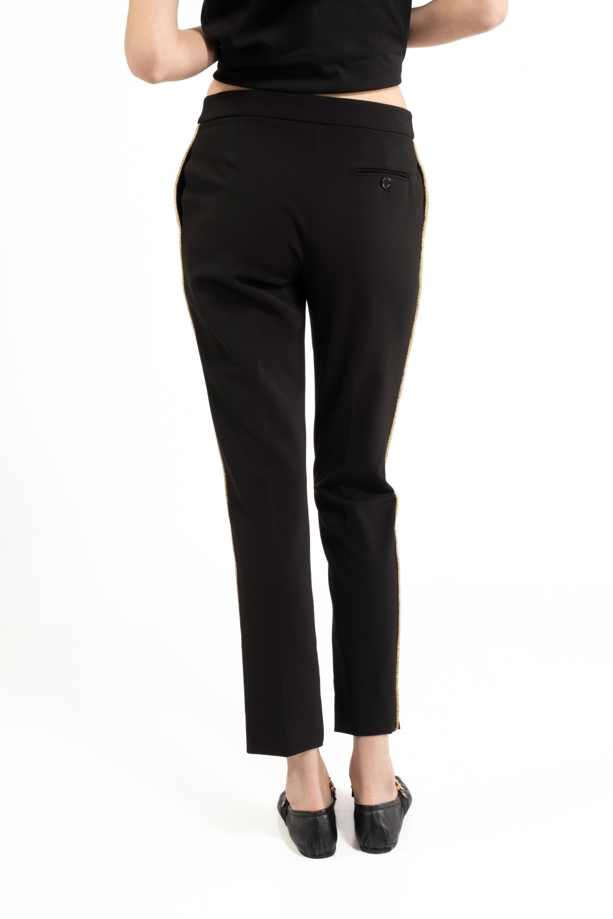 MoschinoGold Biye Detaylı Cigarette Pantolon