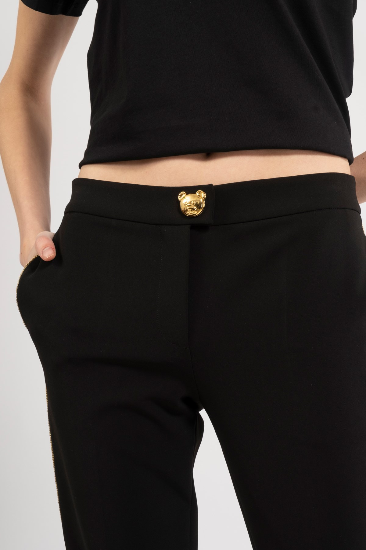 MoschinoGold Biye Detaylı Cigarette Pantolon