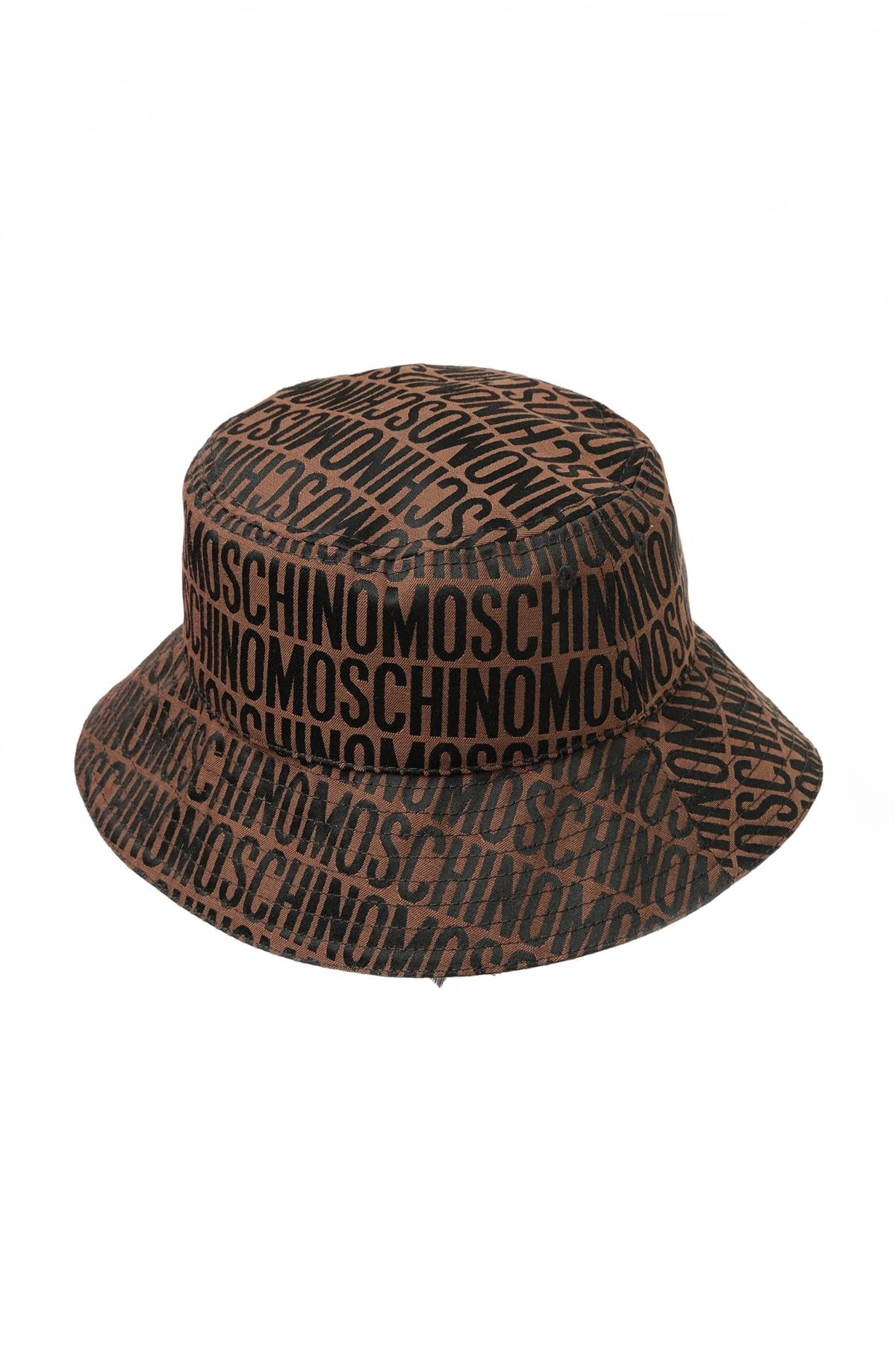 MoschinoKahverengi Logo Kadın Şapka
