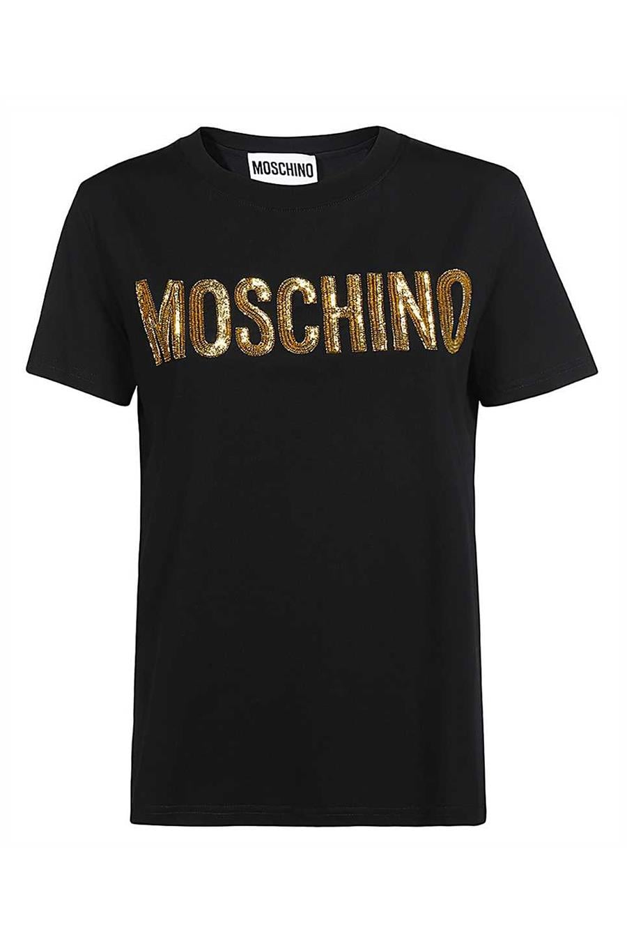 MoschinoKısa Kollu Siyah T-shirt