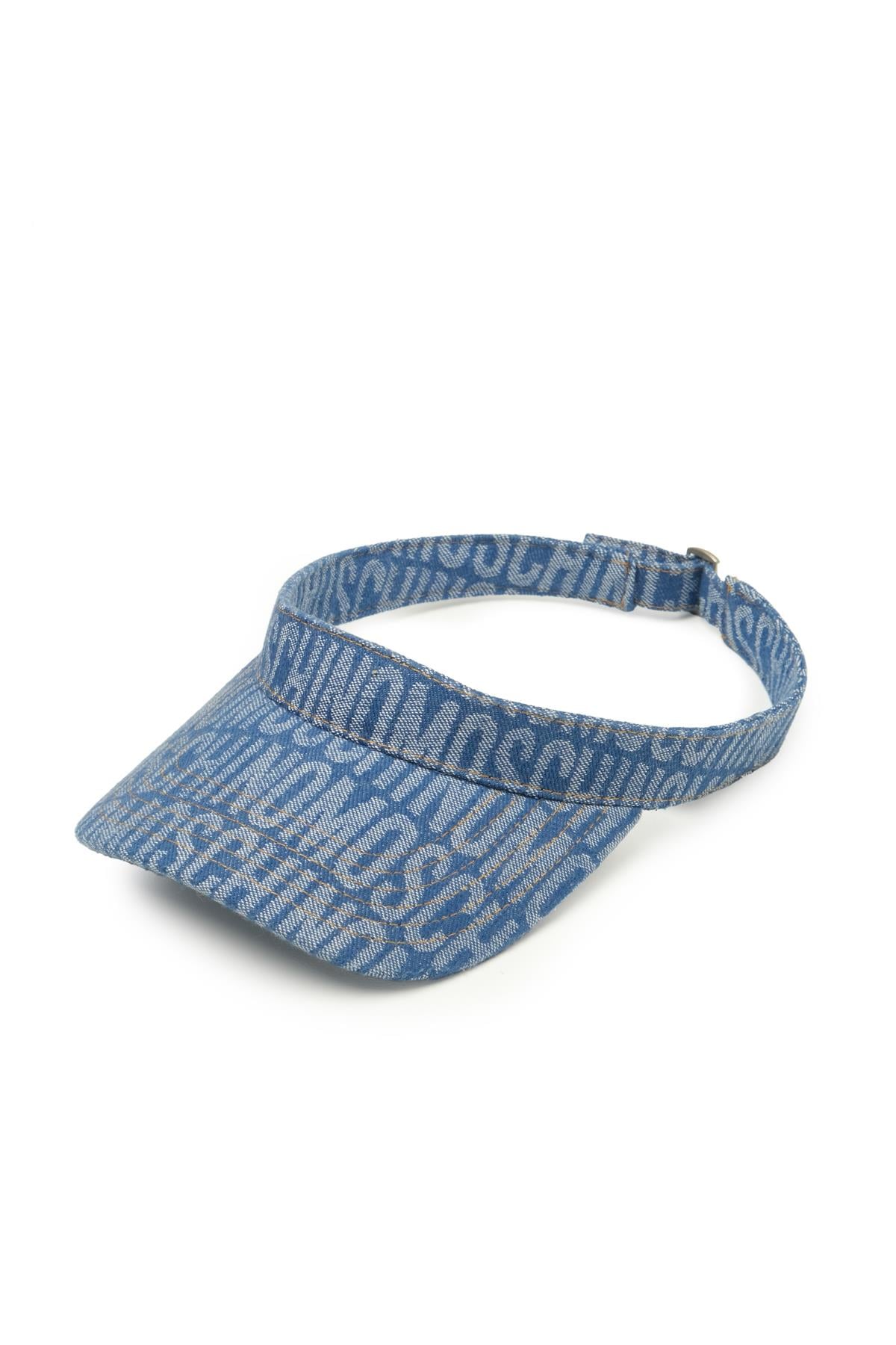 MoschinoMavi Logo Vizör Şapka