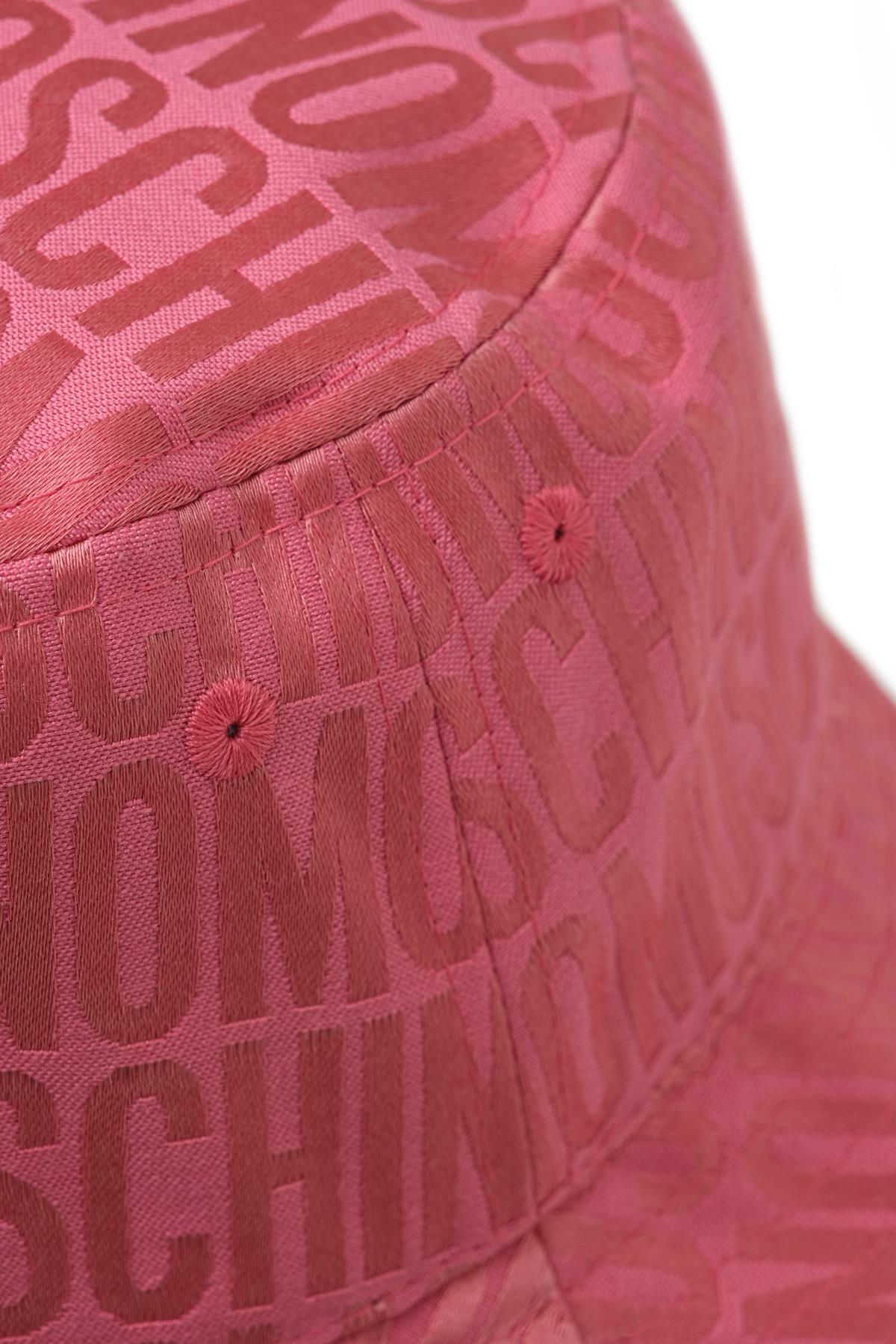 MoschinoPembe Logo Kadın Şapka